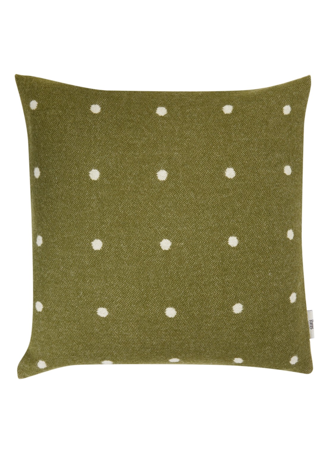 Røros Tweed Pastille sierkussen 50 x 50 cm   - voorkant 3 groen