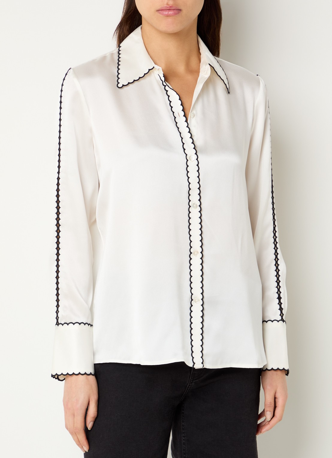 Rails Aloise blouse van zijde  - detail 4 ivoor