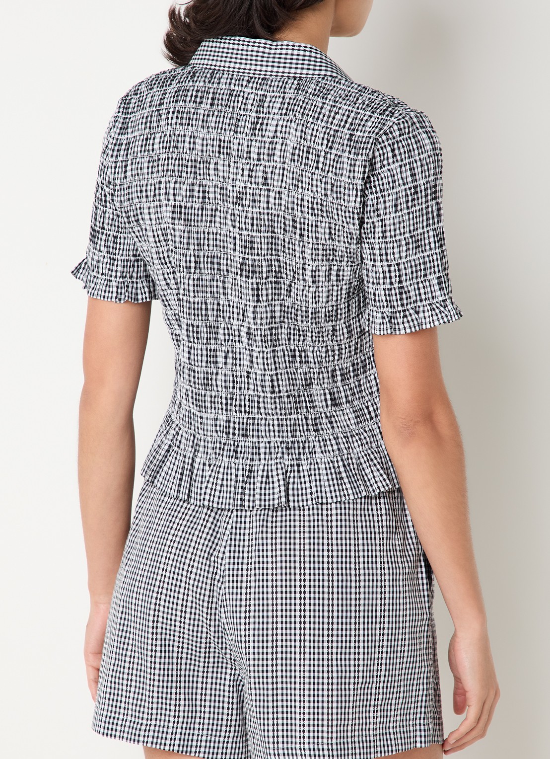 Rails Alton blouse met streepprint - achterkant zwart