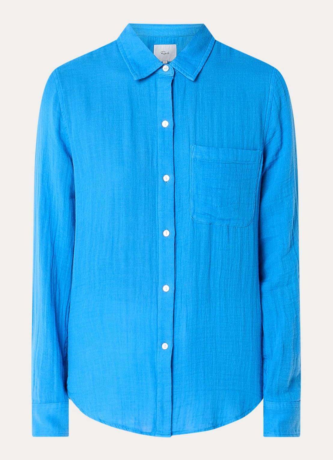 Rails Ellis blouse met borstzak - voorkant kobaltblauw