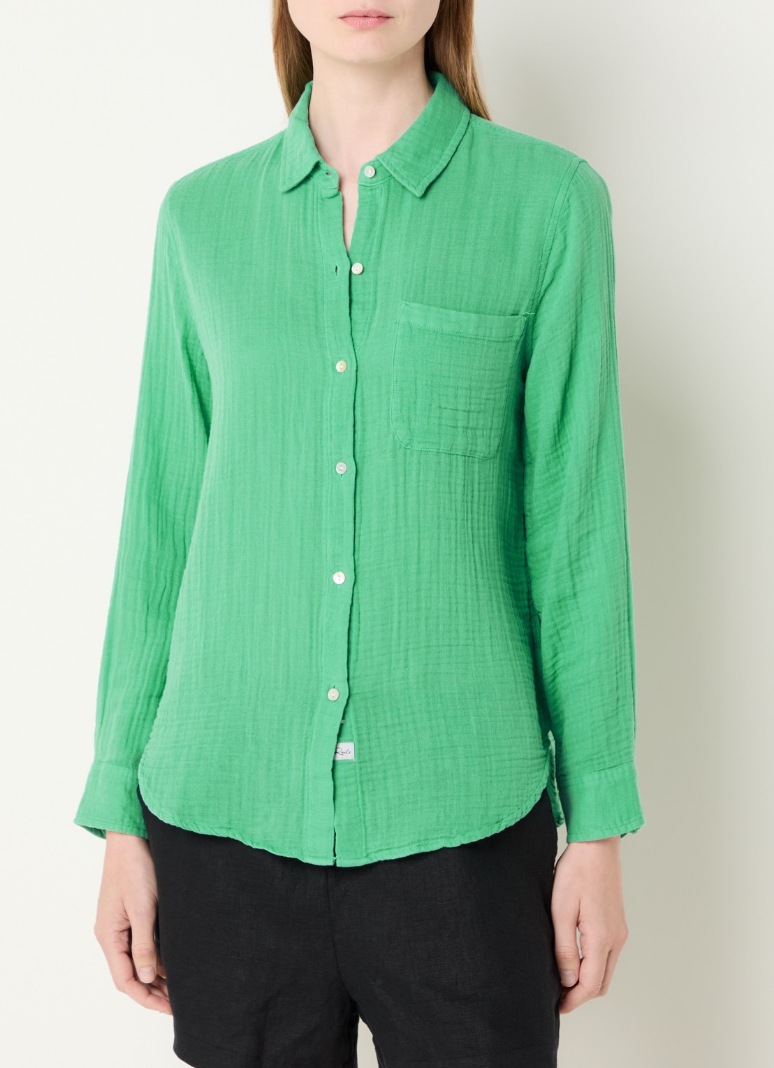 Rails Ellis blouse met structuur - detail 4 groen