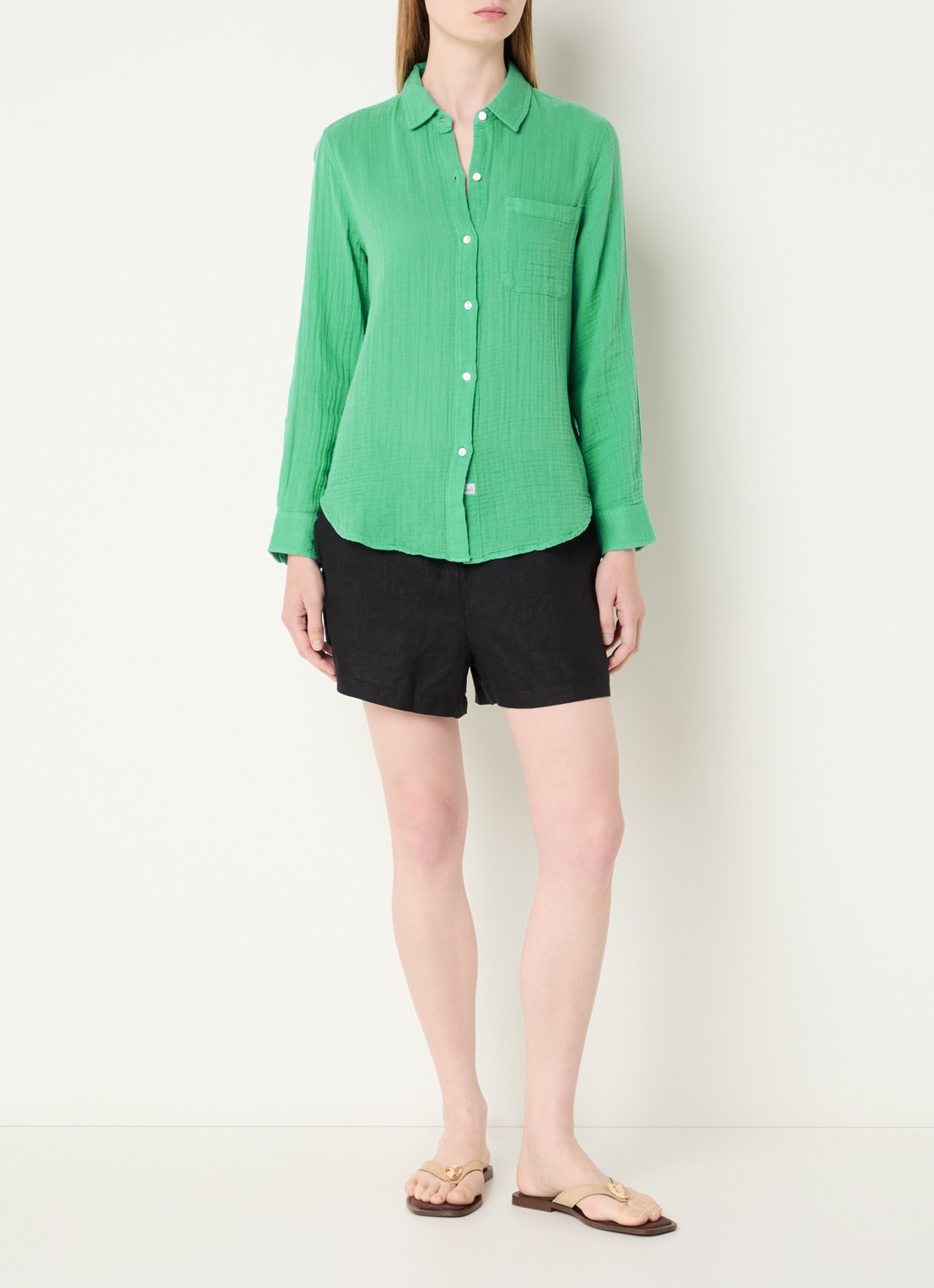 Rails Ellis blouse met structuur - voorkant 2 groen