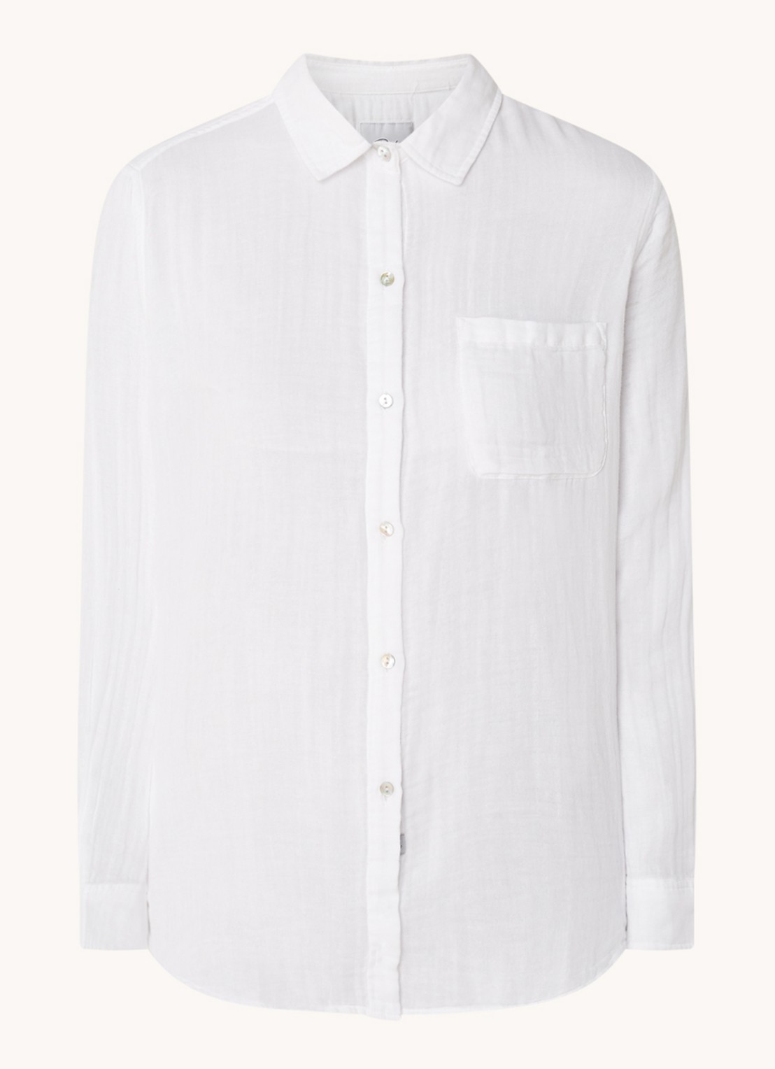Rails Ellis blouse van  katoen met borstzak - voorkant 2 wit