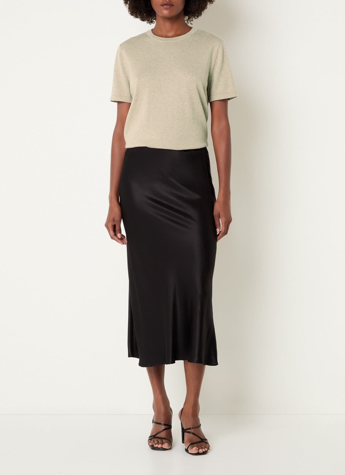 Rails Fijngebreid T-shirt met ronde hals - voorkant 4 beige