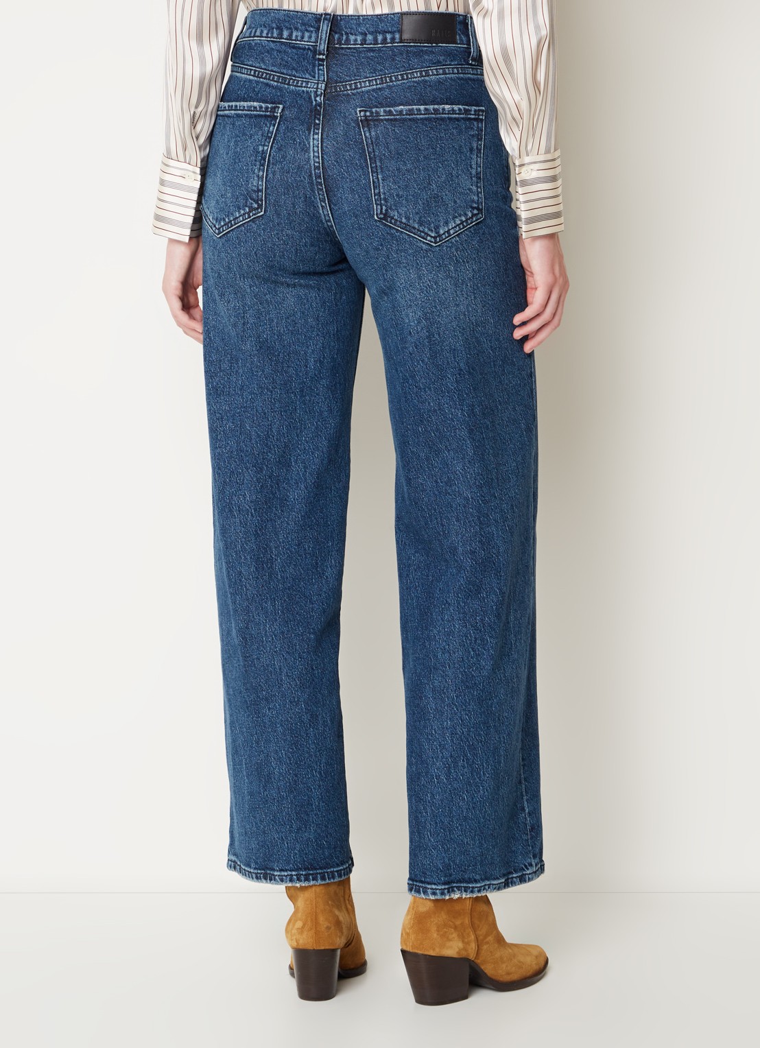 Rails Getty high waist wide leg jeans  - achterkant 3 indigo