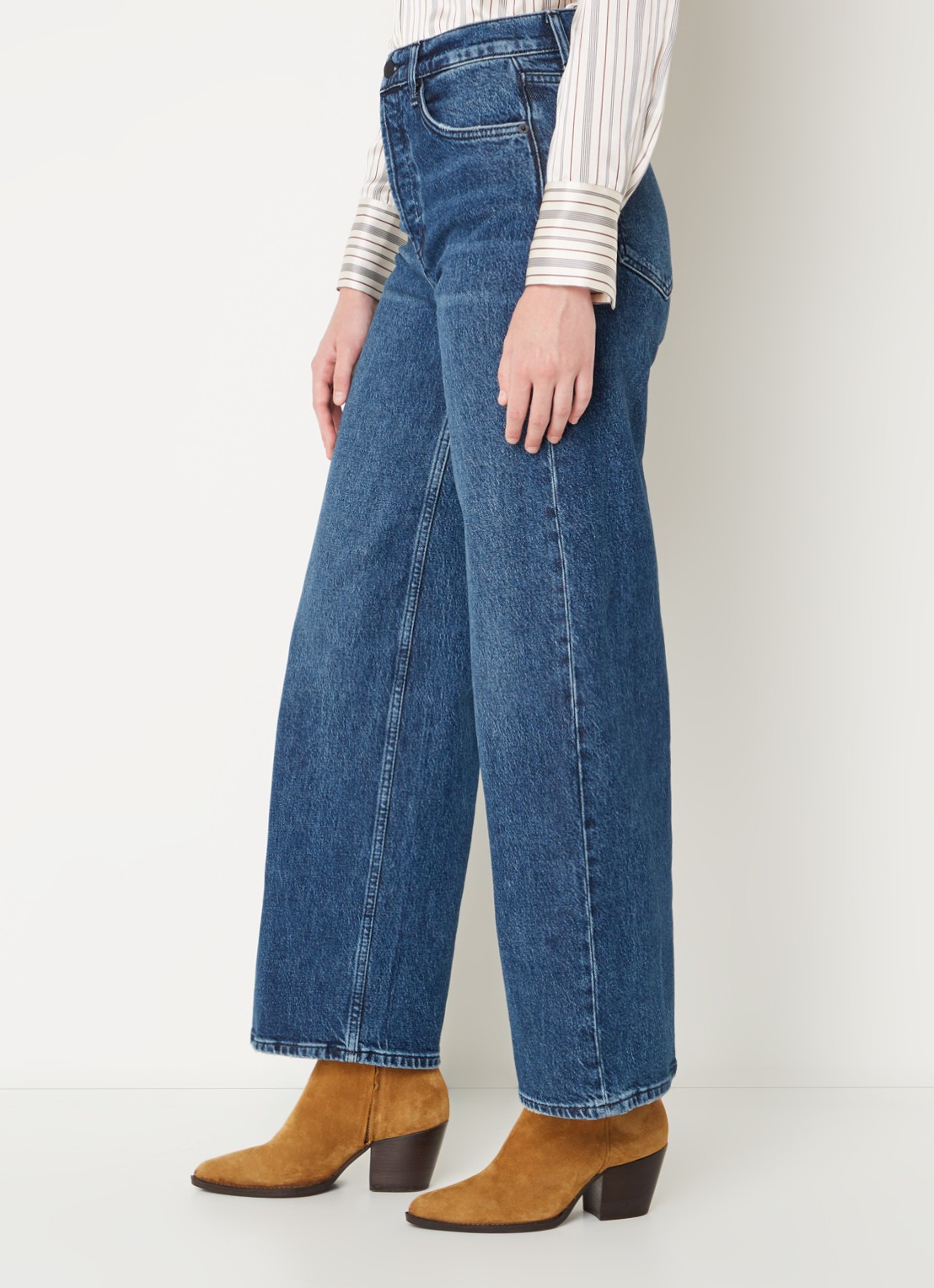 Rails Getty high waist wide leg jeans  - detail 5 indigo