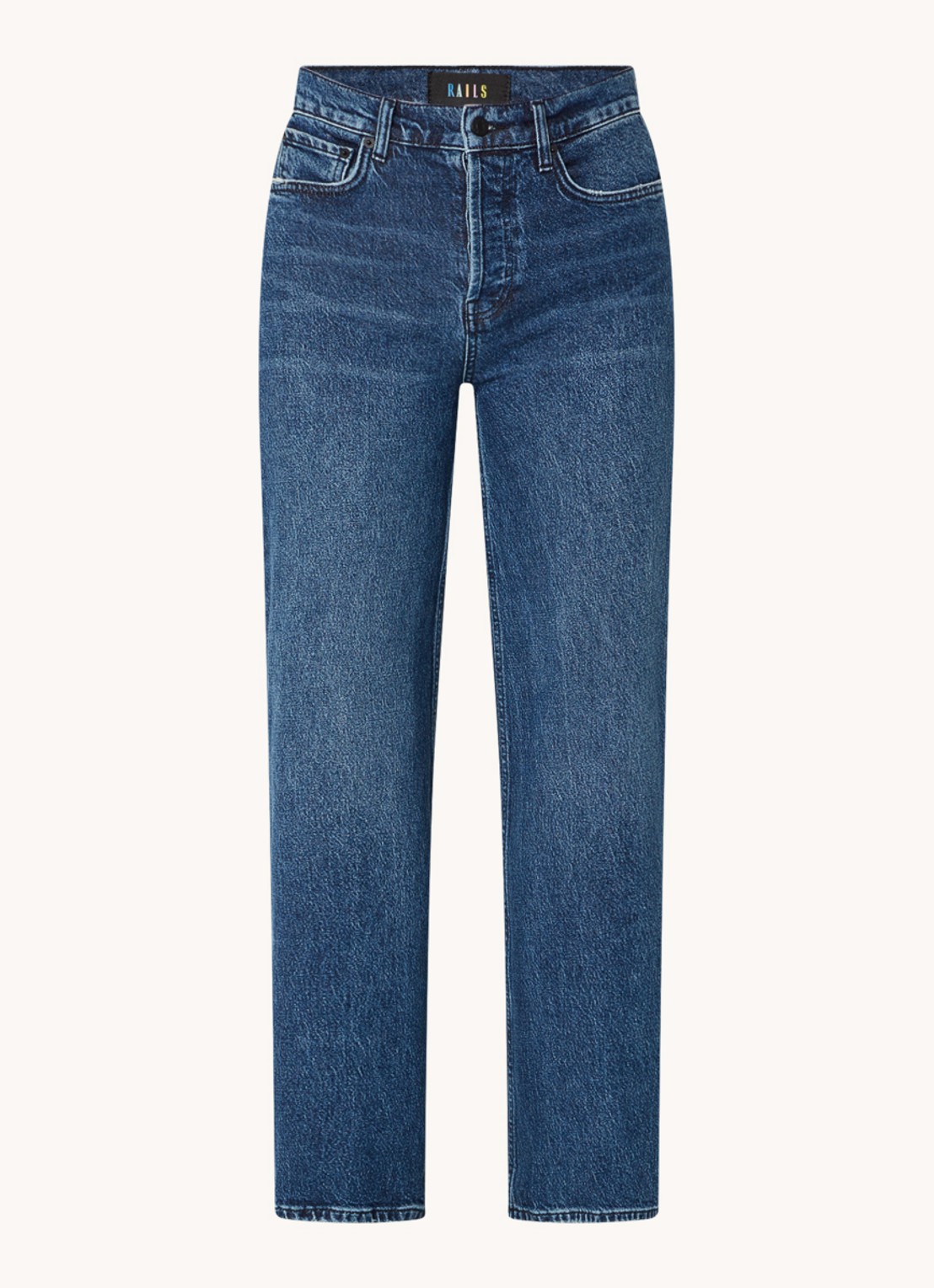 Rails Getty high waist wide leg jeans  - voorkant indigo