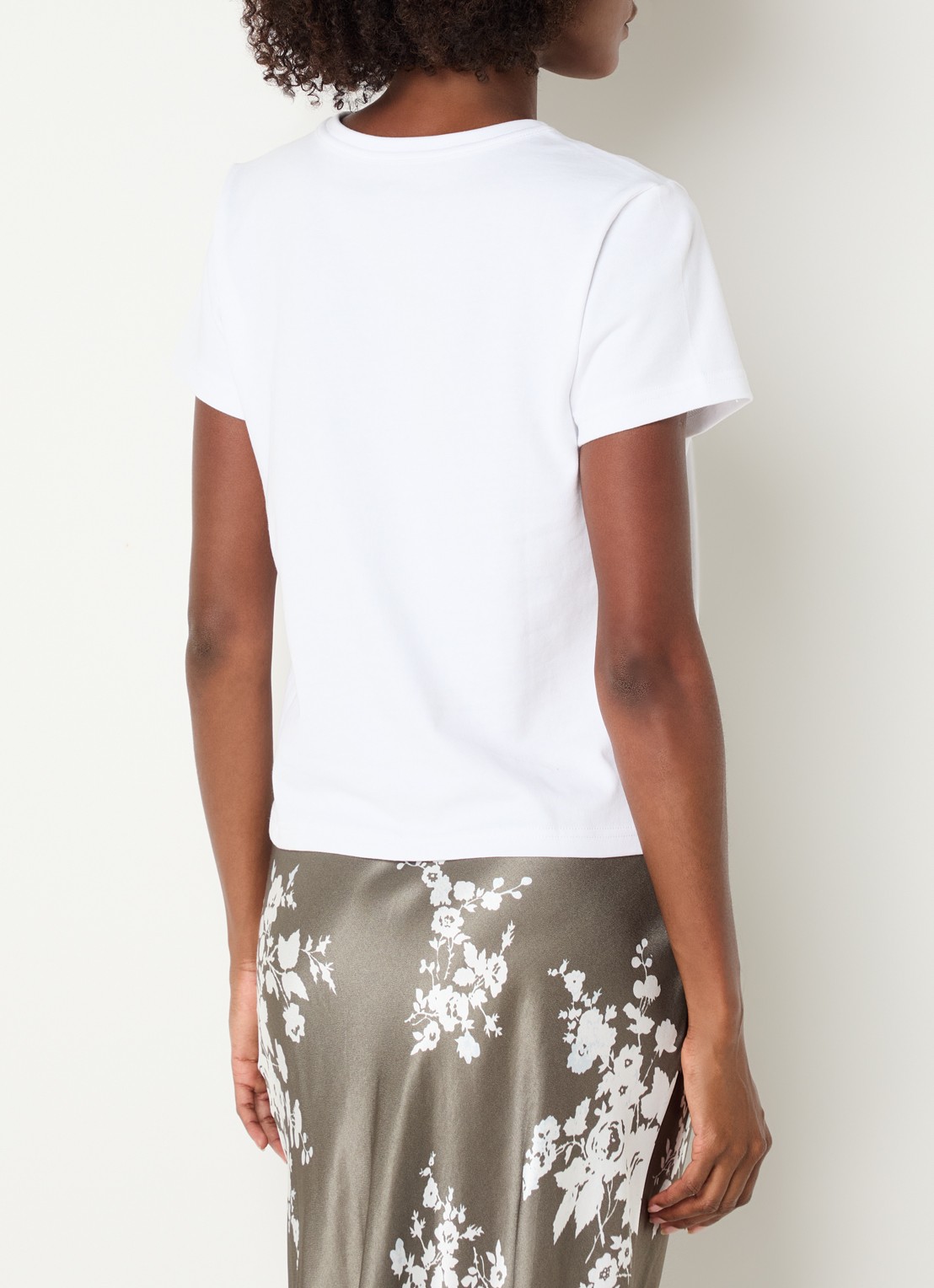 Rails Girlfriend T-shirt met ronde hals - achterkant wit