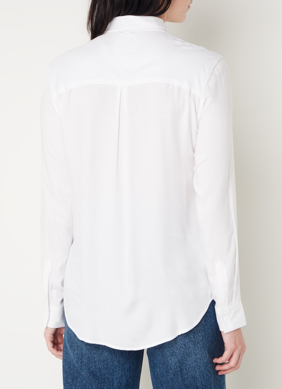 Rails Hunter blouse met borstzak - achterkant 4 gebroken wit