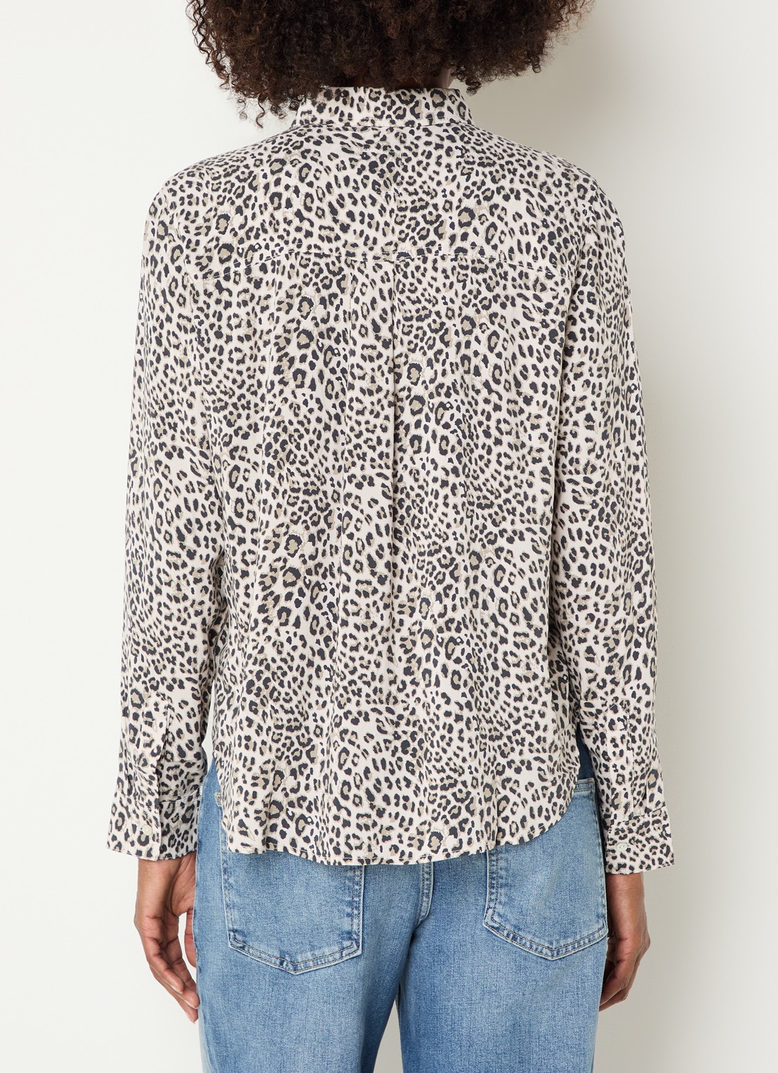 Rails Josephine blouse met panterprint - achterkant 2 gebroken wit