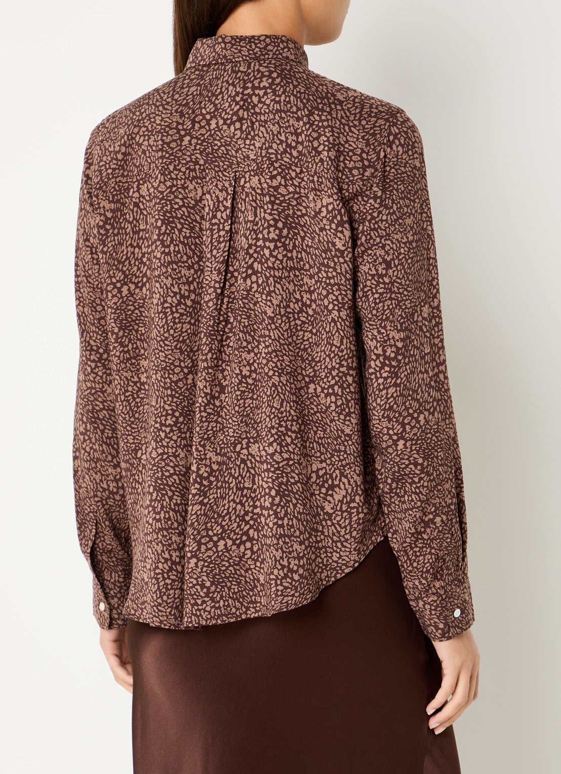 Rails Josephine blouse met print - achterkant bruin
