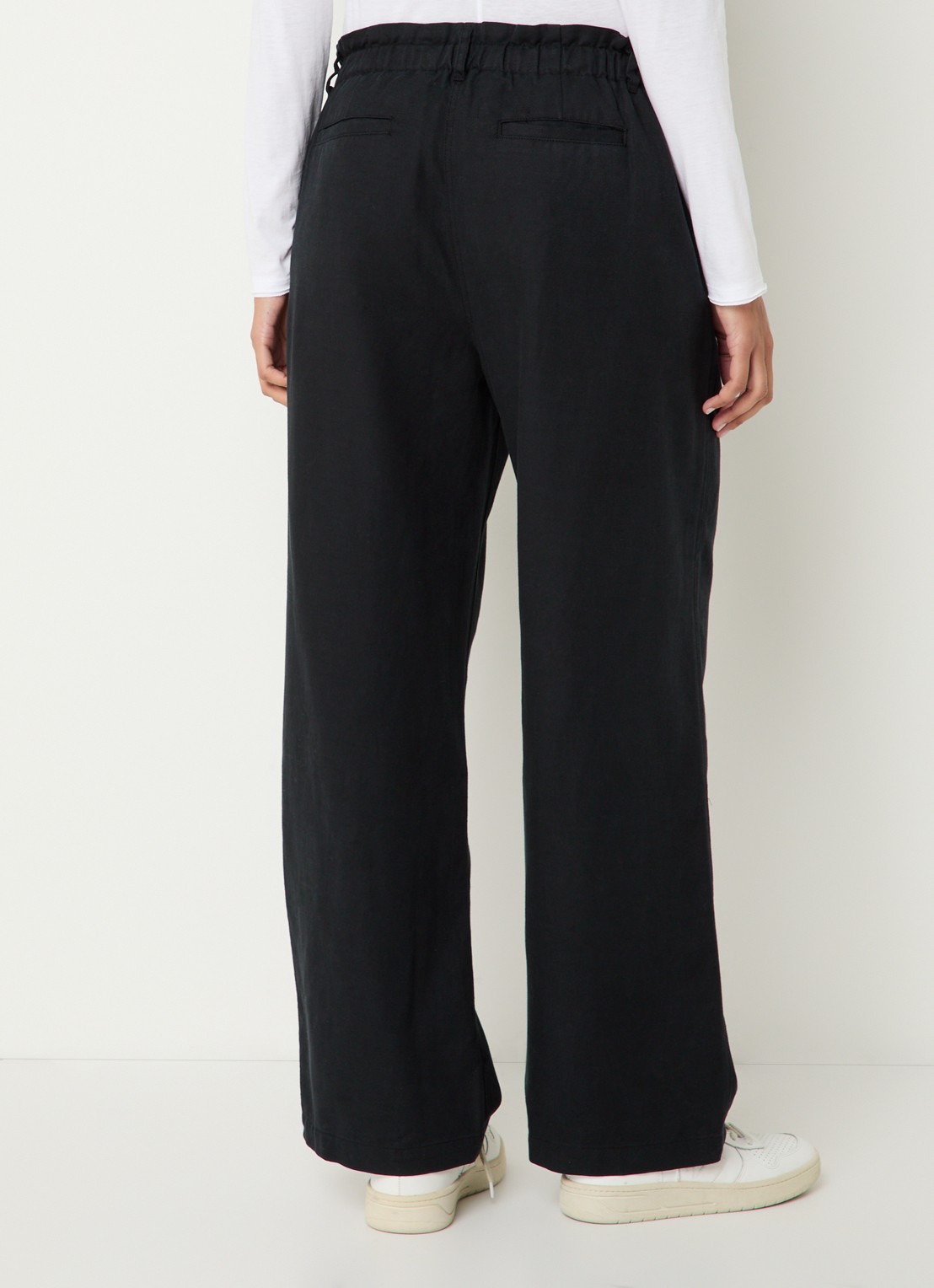 Rails Lira high waist cropped flared fit broek  - achterkant 2 zwart