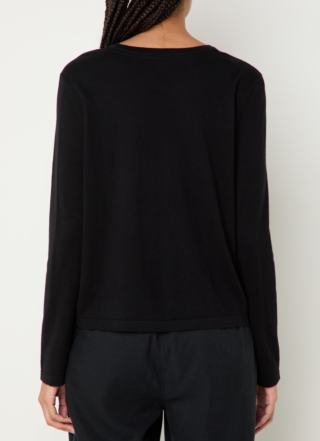 Rails Longsleeve in kasjmierblend - achterkant 2 zwart