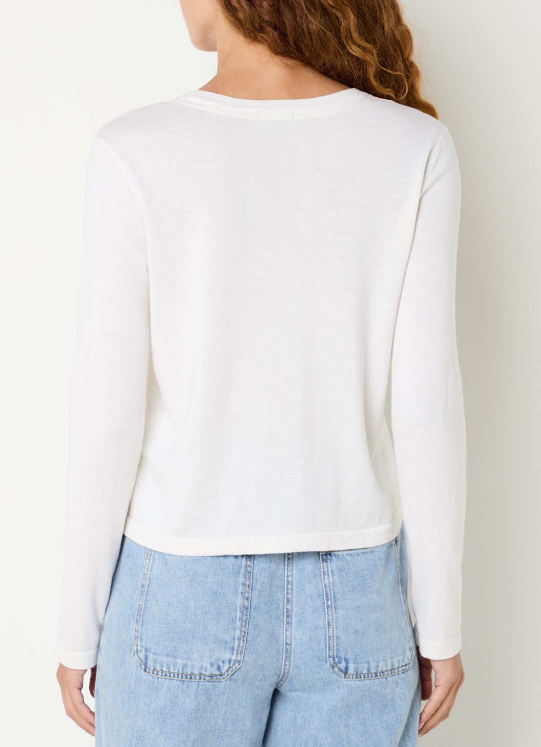 Rails Longsleeve in kasjmierblend - achterkant 6 gebroken wit