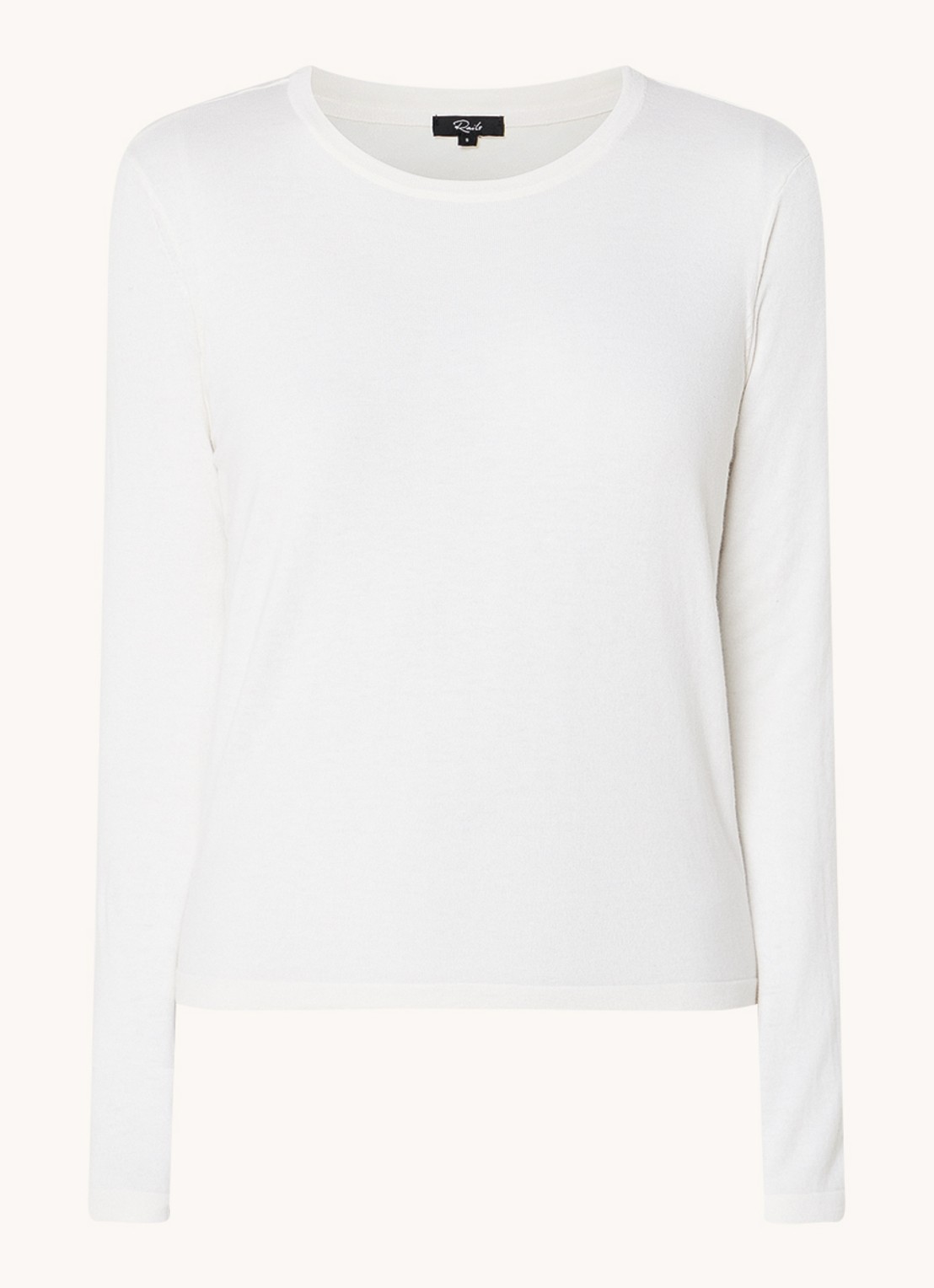Rails Longsleeve in kasjmierblend - voorkant gebroken wit