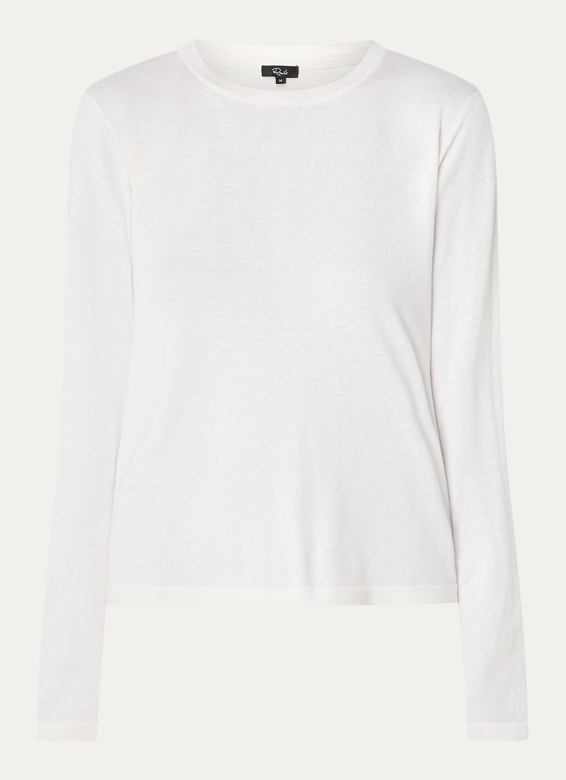 Rails Longsleeve in kasjmierblend - voorkant 3 gebroken wit