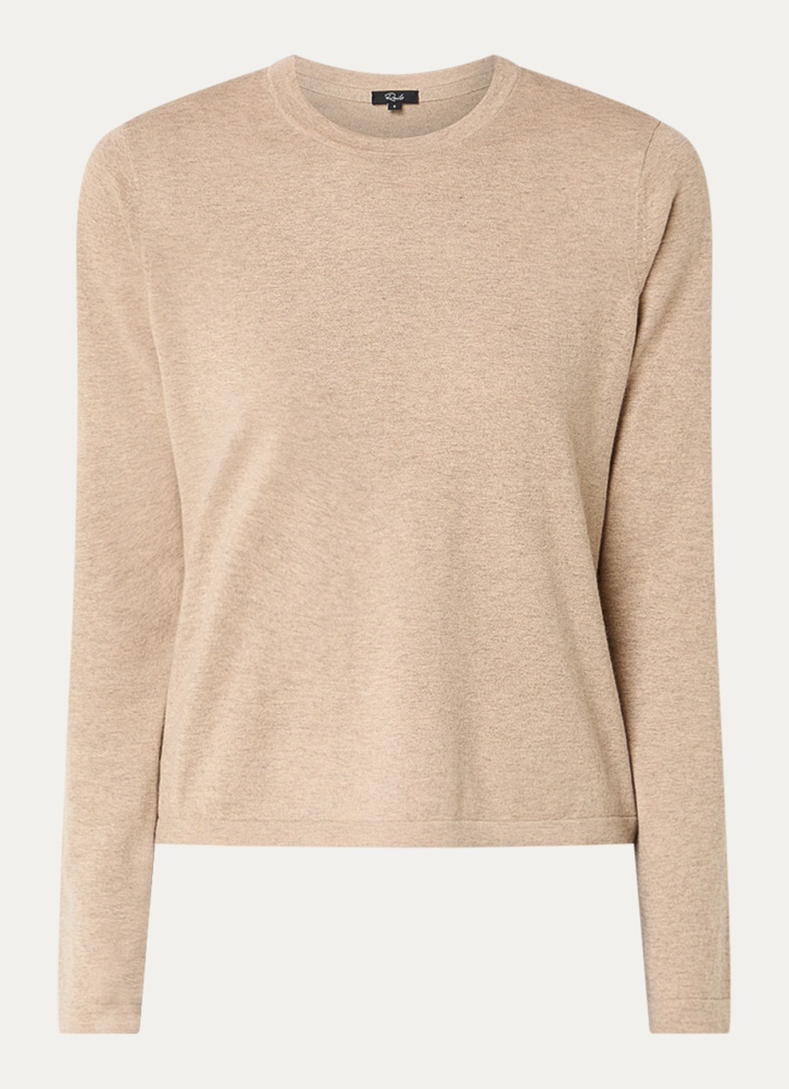 Rails Longsleeve in kasjmierblend - voorkant 3 lichtbruin