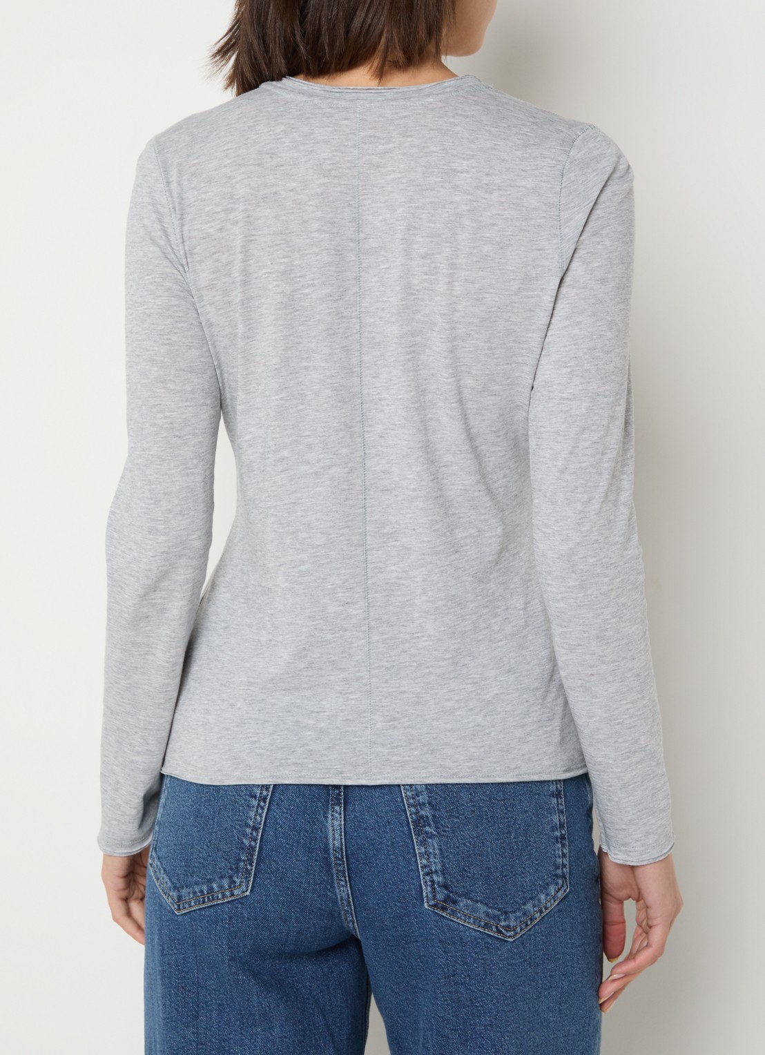 Rails Longsleeve van  katoen met gemêleerd dessin - achterkant 4 grijsmele