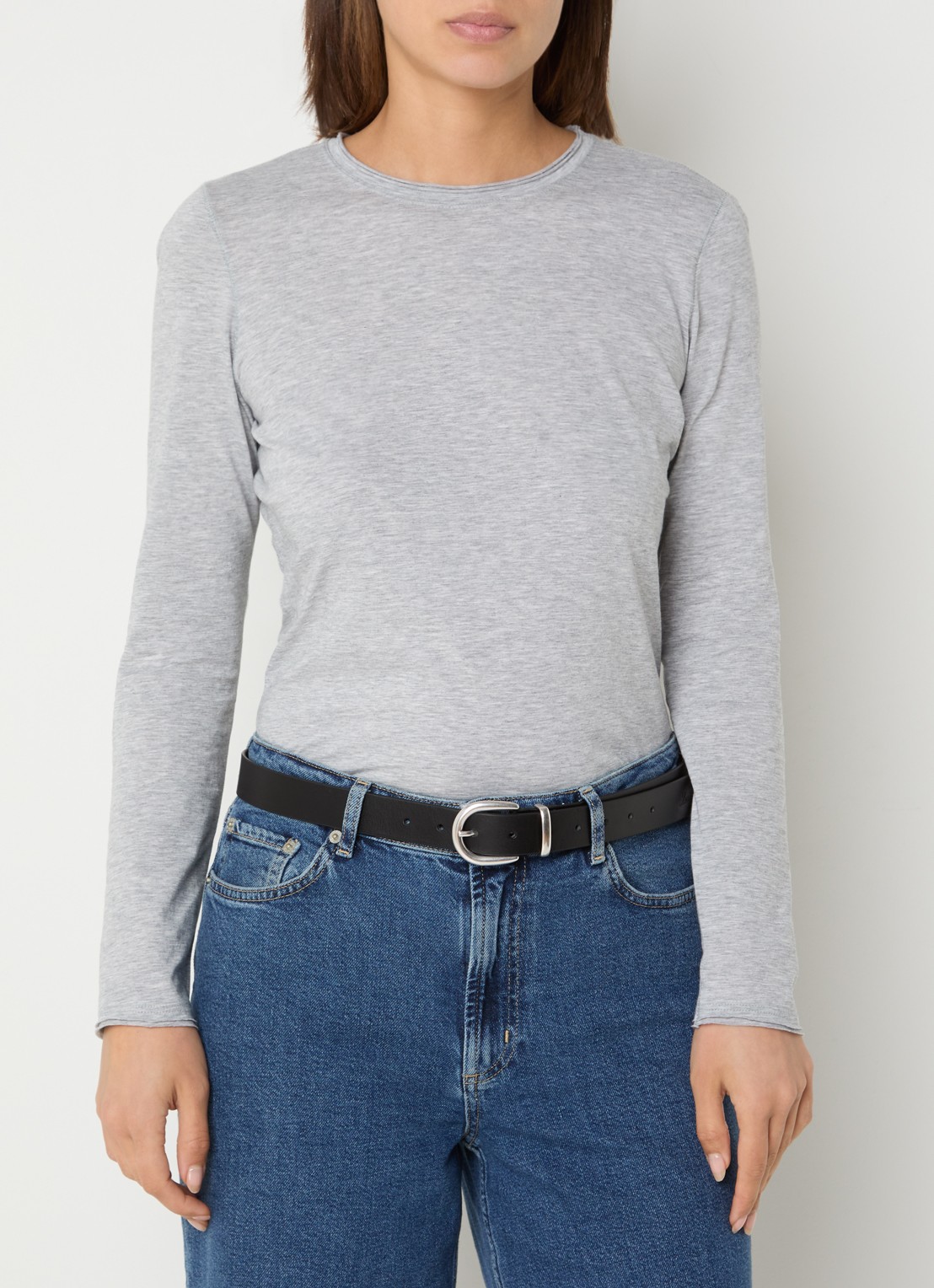 Rails Longsleeve van  katoen met gemêleerd dessin - detail 3 grijsmele