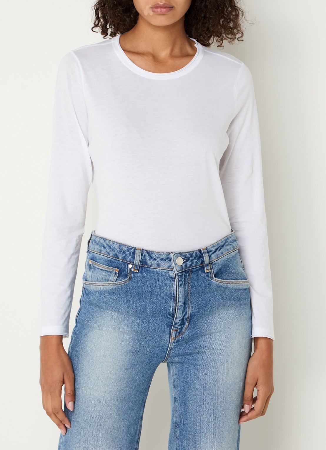 Rails Longsleeve van  katoen  - detail 4 wit