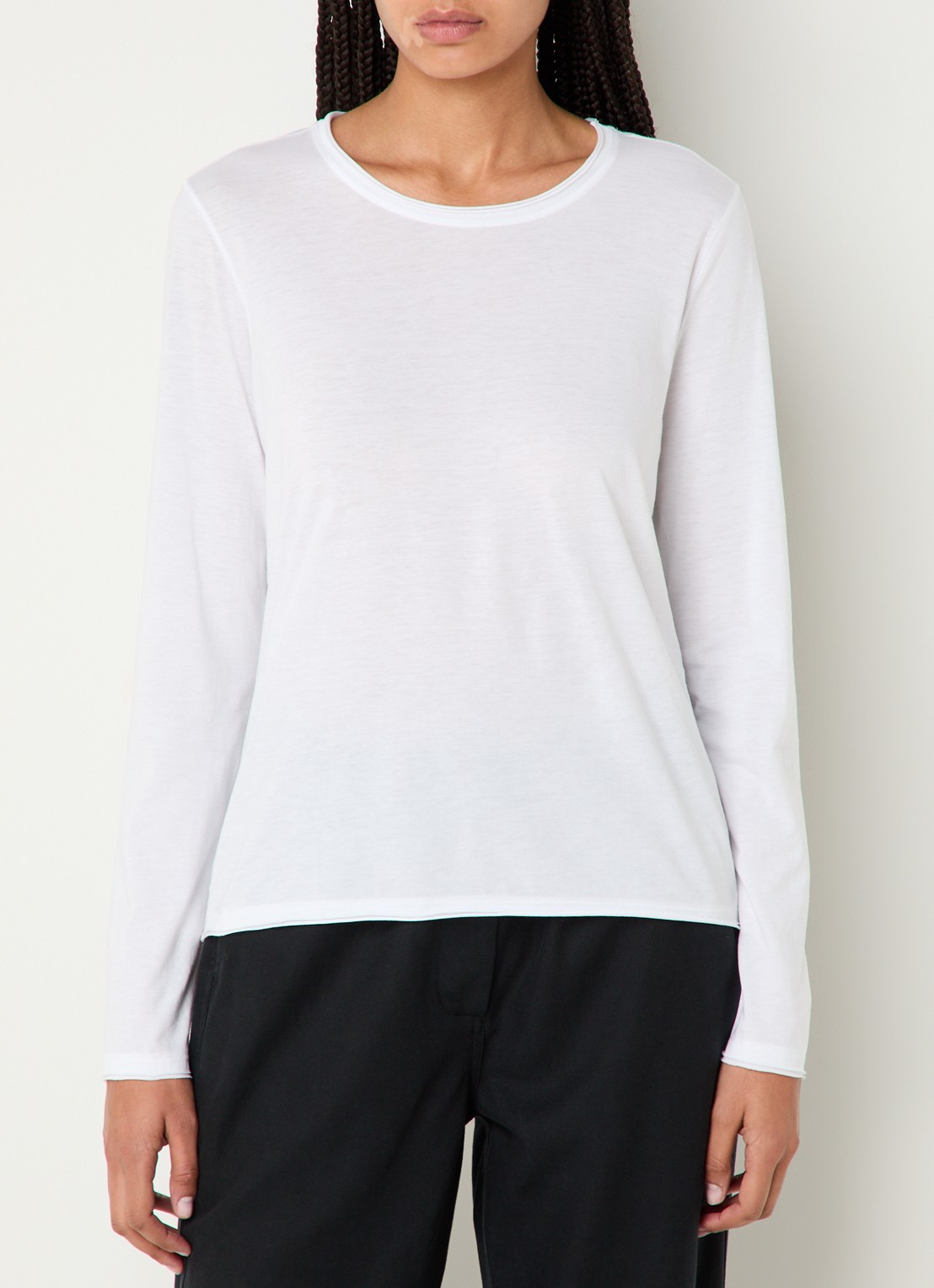Rails Longsleeve van  katoen  - detail 5 wit
