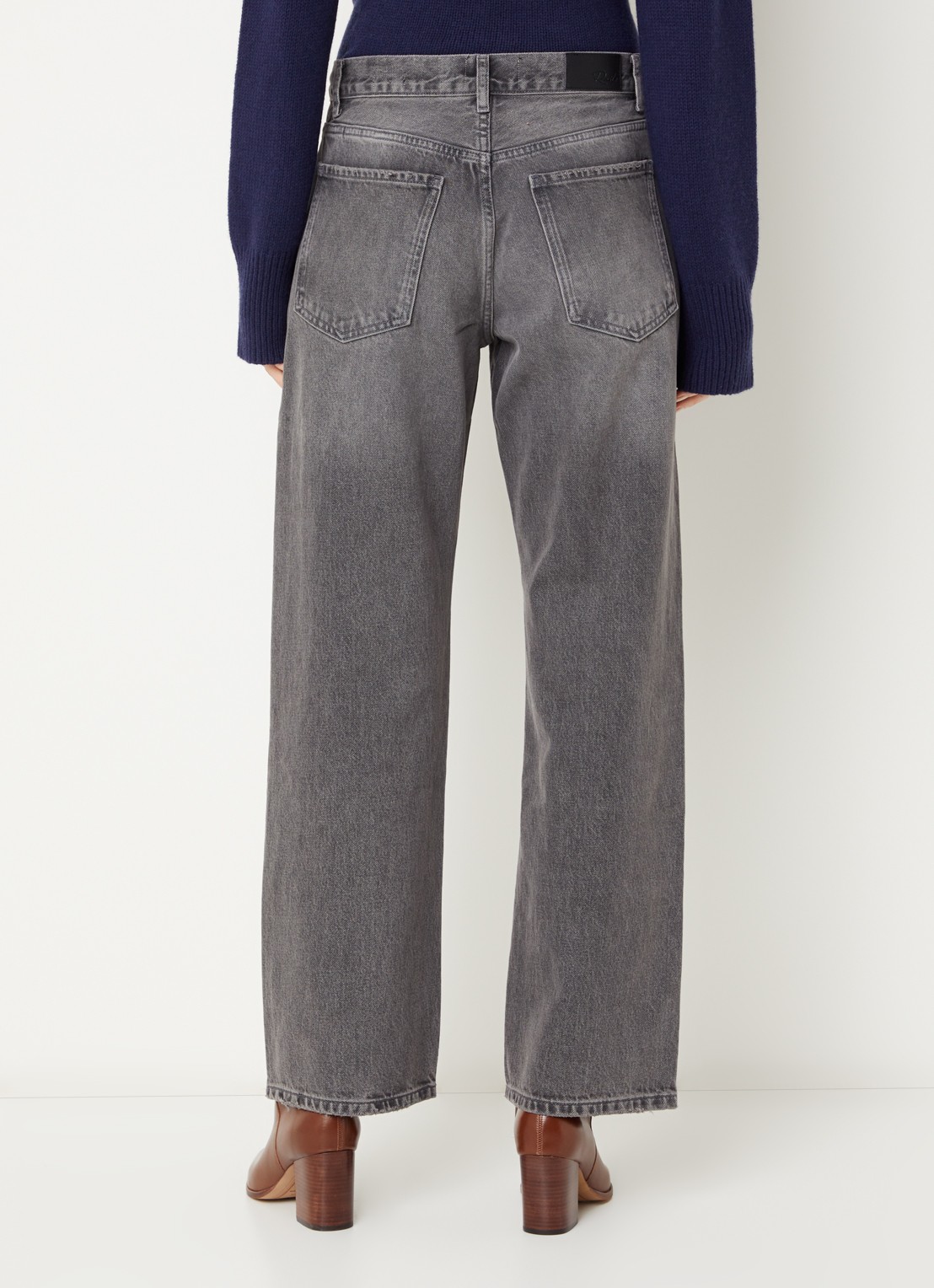 Rails Low waist straight fit jeans met gekleurde wassing - achterkant 3 grijs
