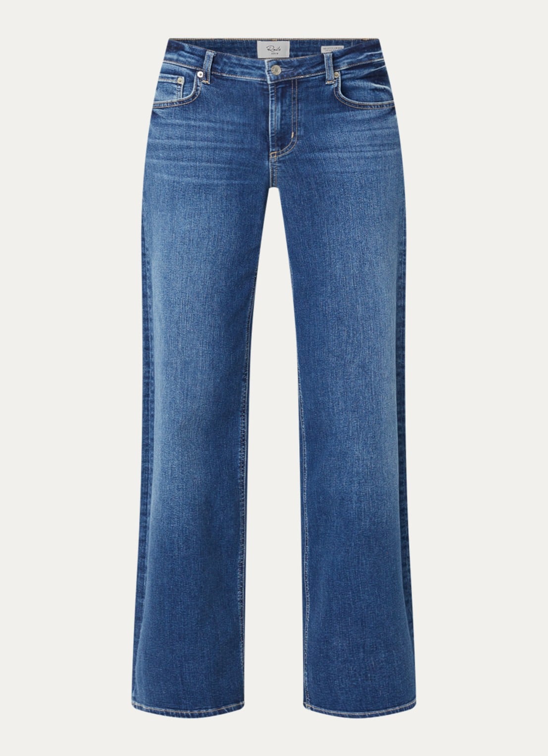 Rails Low waist straight fit jeans met medium wassing - voorkant 4 indigo