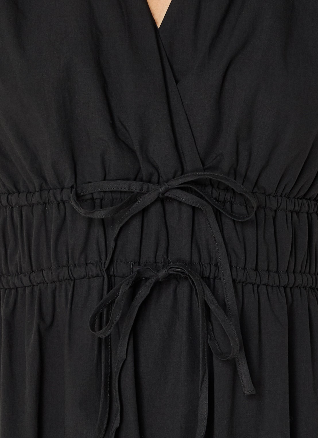 Rails Lucia gelaagde midi jurk  met broderie - detail 5 zwart