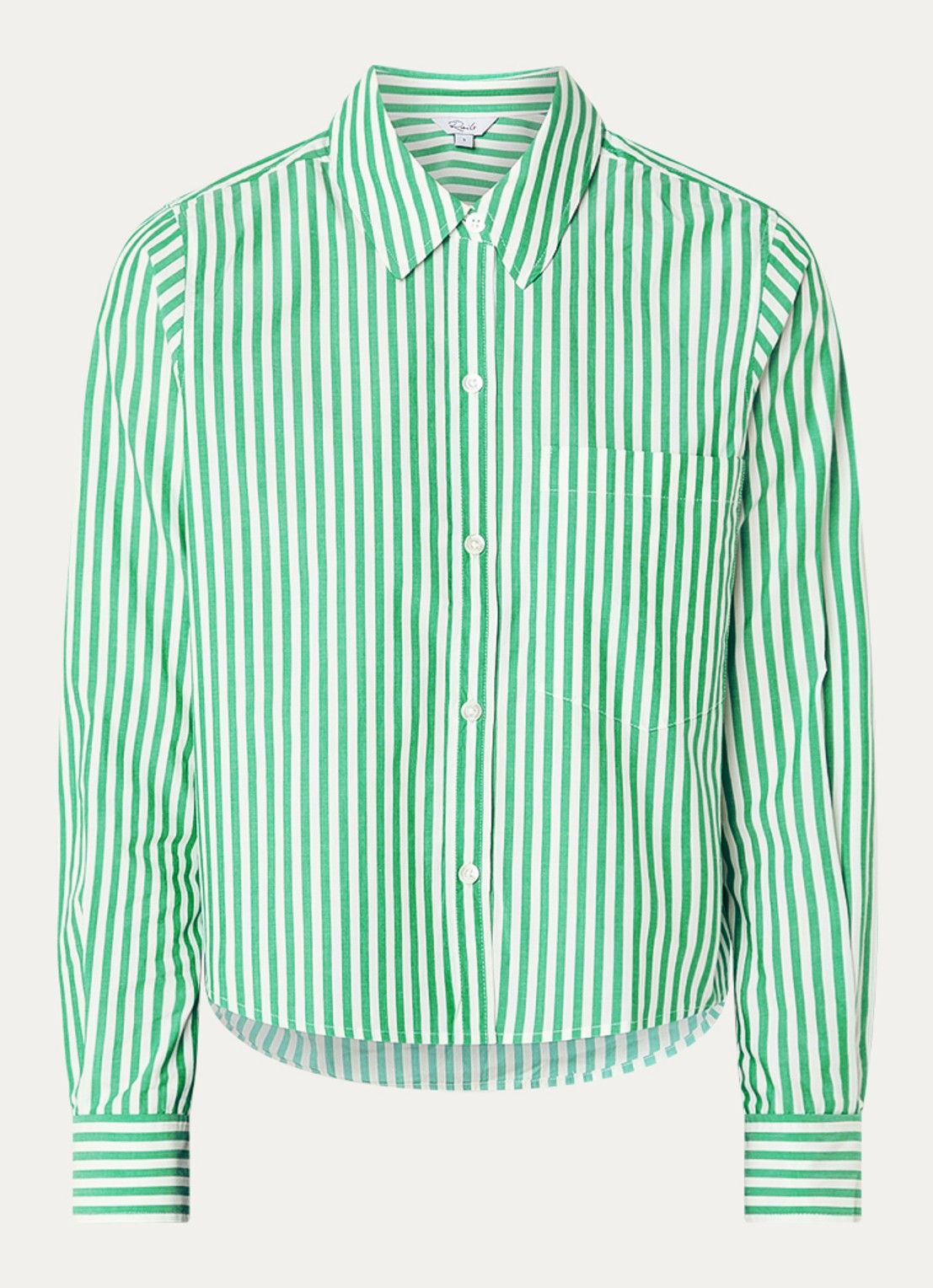 Rails Ramy blouse met streepprint - voorkant 2 groen