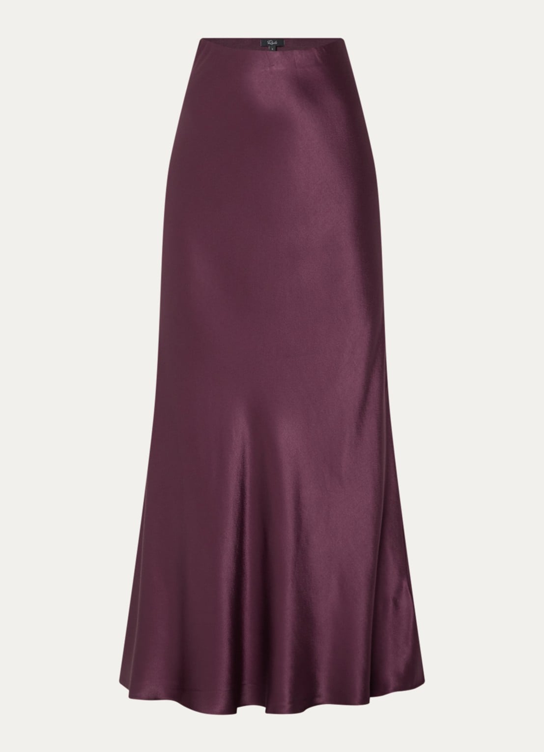 Rails Romina maxi kokerrok van satijn - voorkant 2 aubergine