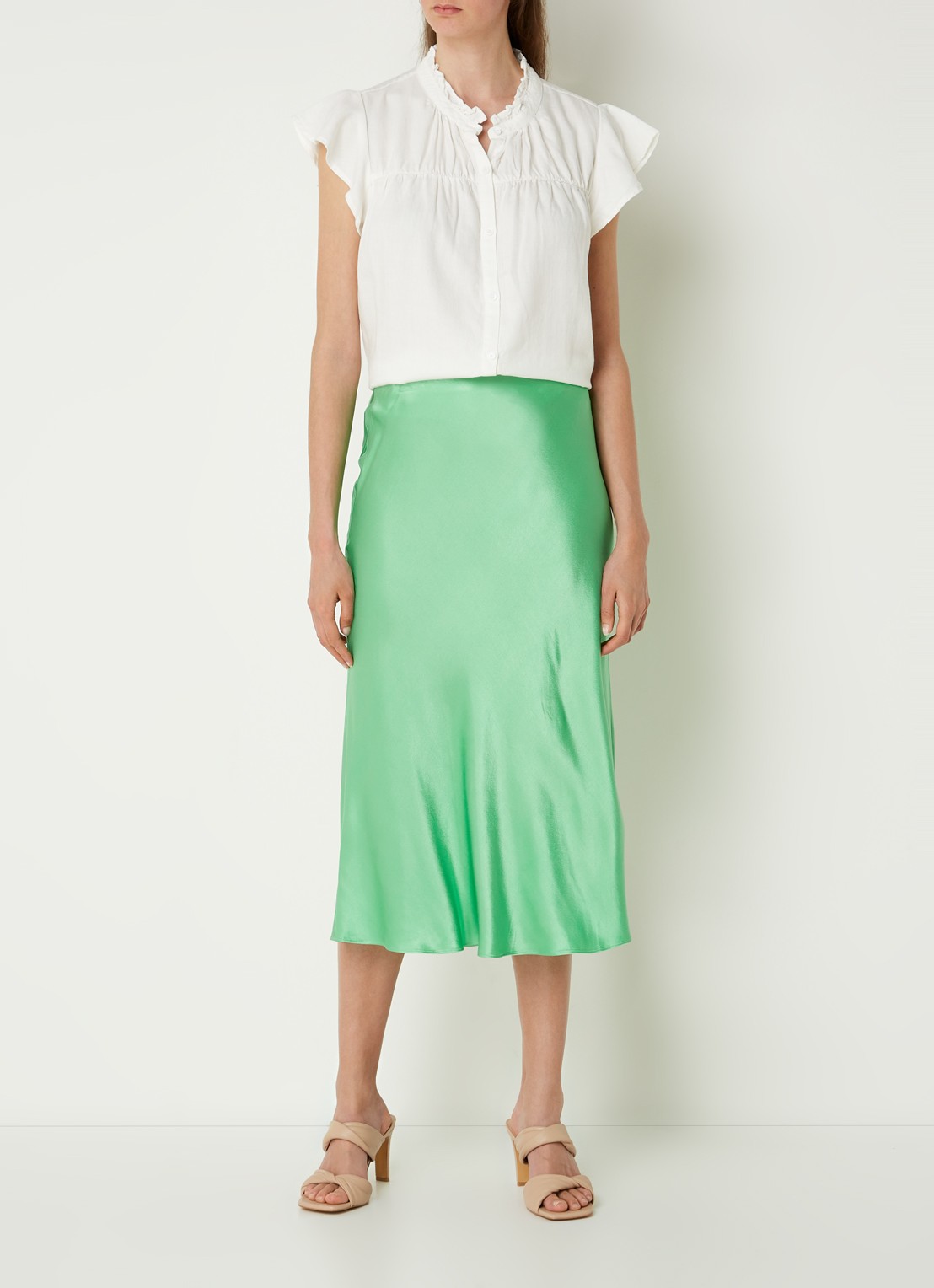 Rails Ruthie blouse  met vlindermouw - voorkant 3 wit