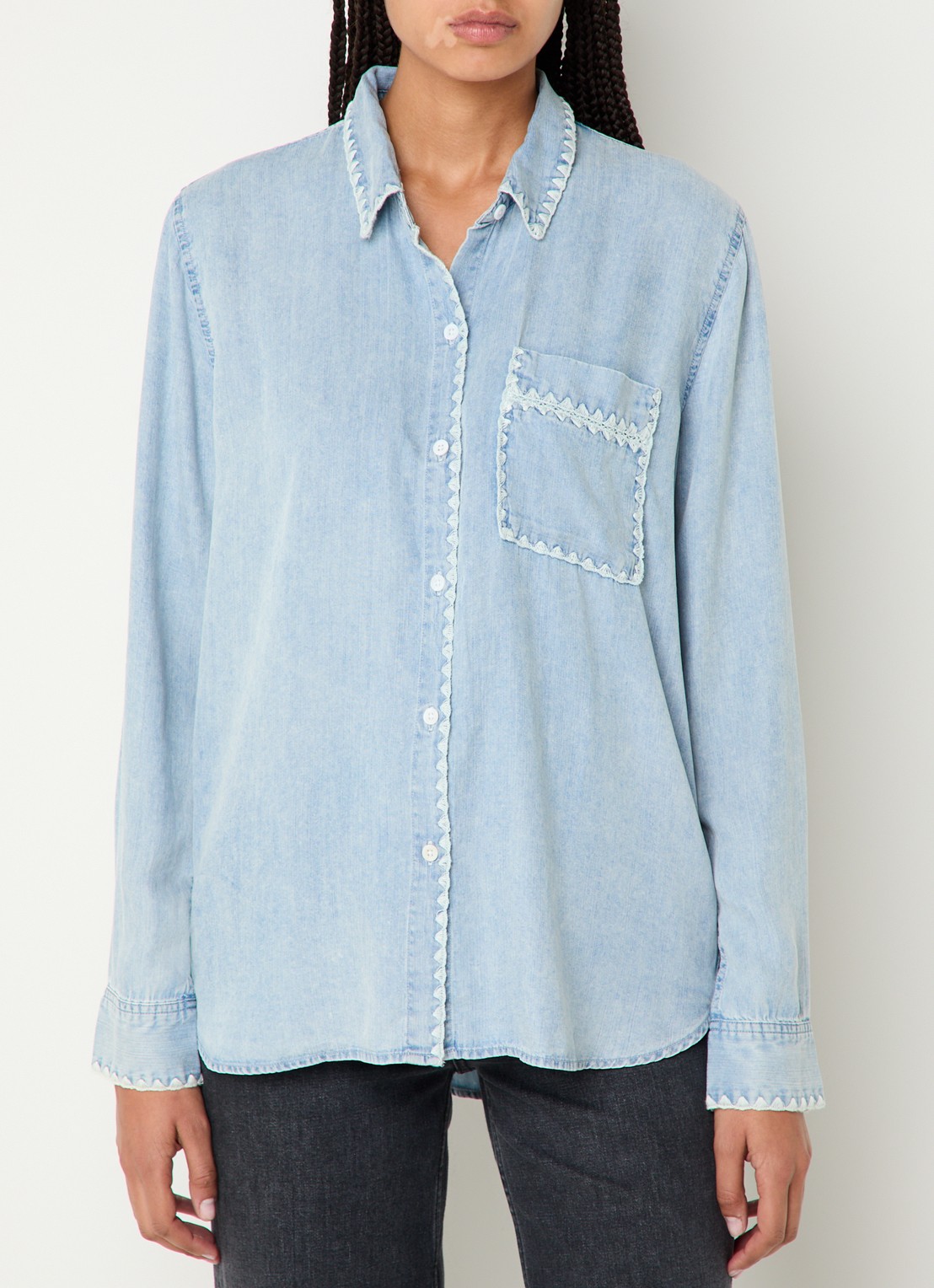 Rails Saya blouse  met borstzak - detail 6 indigo