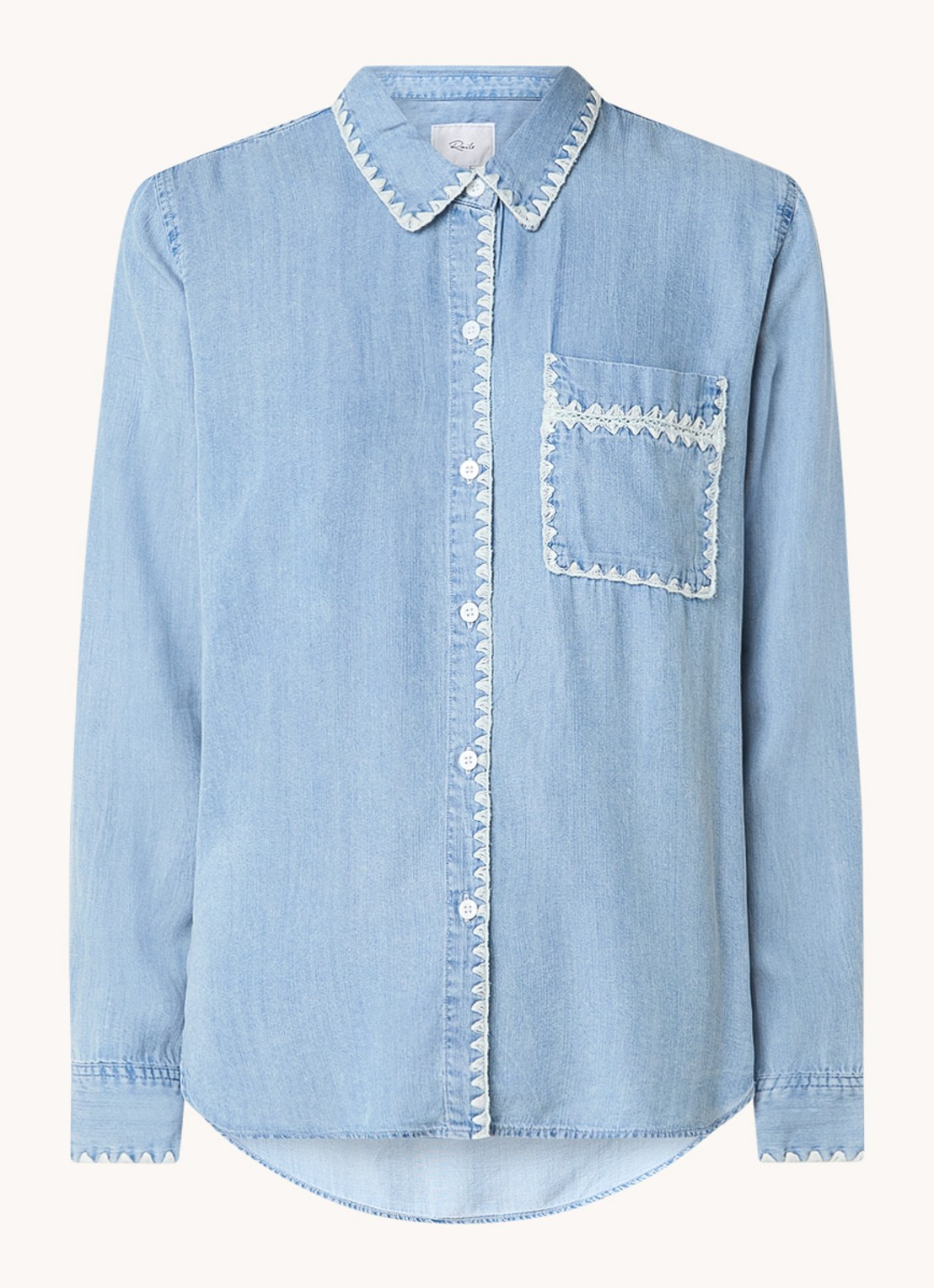 Rails Saya blouse  met borstzak - voorkant 5 indigo