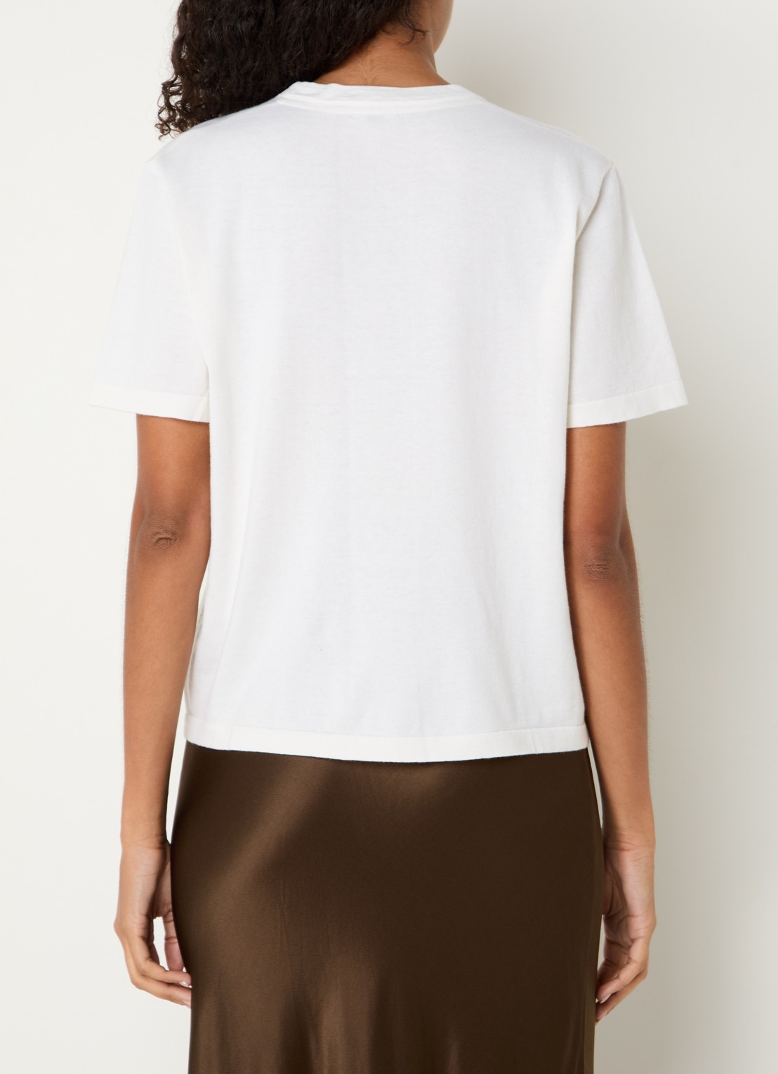 Rails T-shirt in kasjmierblend - achterkant wit