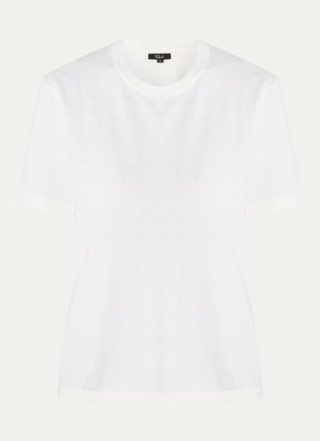 Rails T-shirt in kasjmierblend - voorkant 3 wit