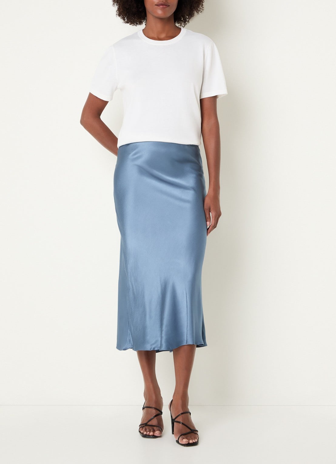 Rails T-shirt in kasjmierblend - voorkant 6 wit