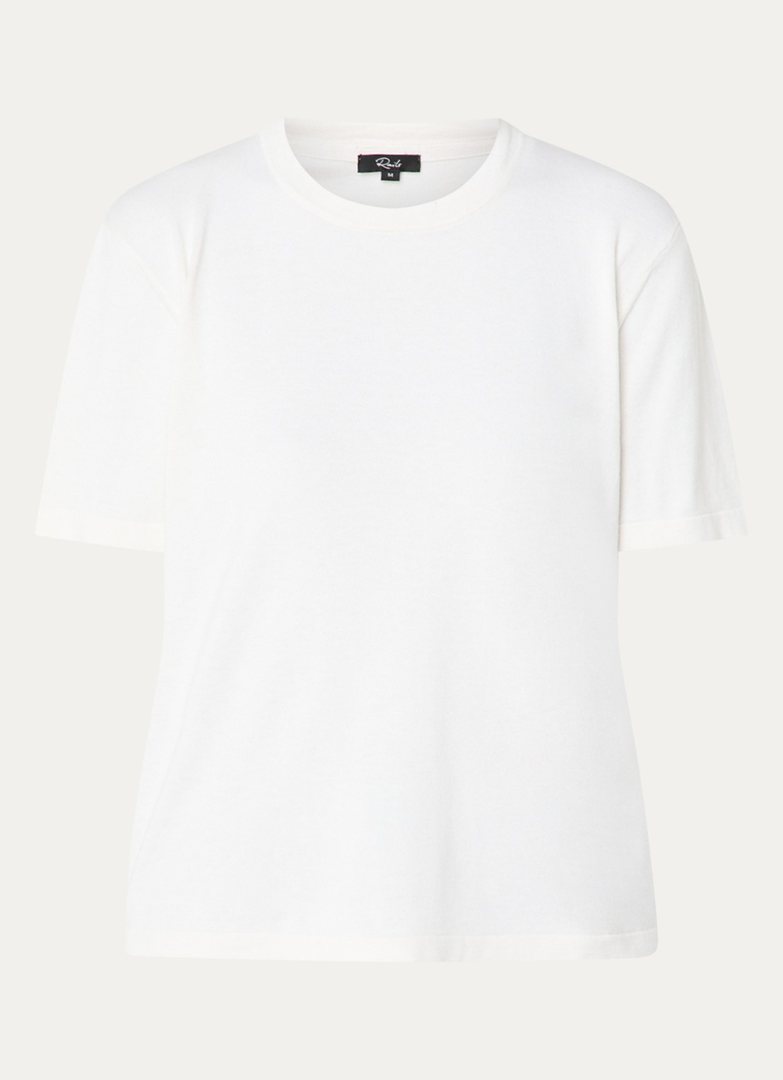 Rails T-shirt in kasjmierblend - voorkant 5 wit