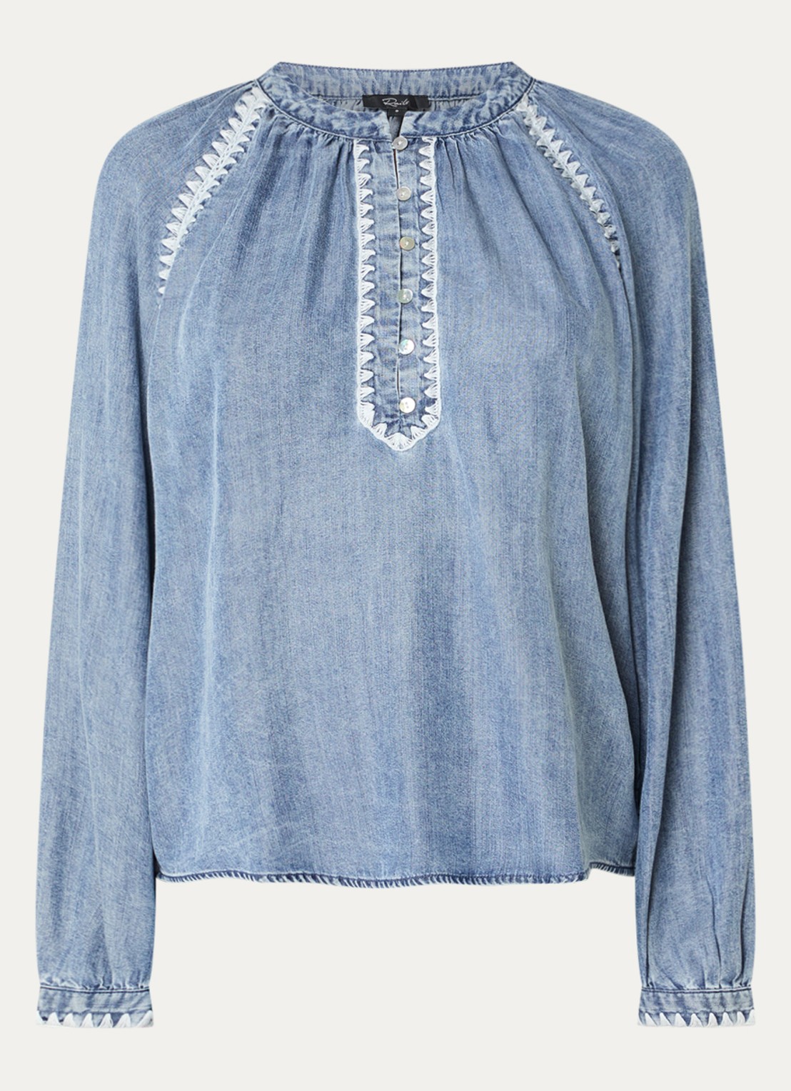 Rails Tali tuniek van chambray - voorkant 2 blauw
