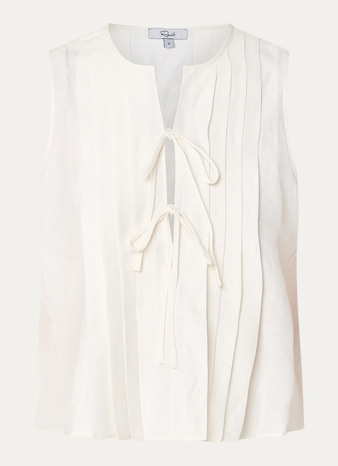 Rails Top met cut-out detail - voorkant 2 gebroken wit