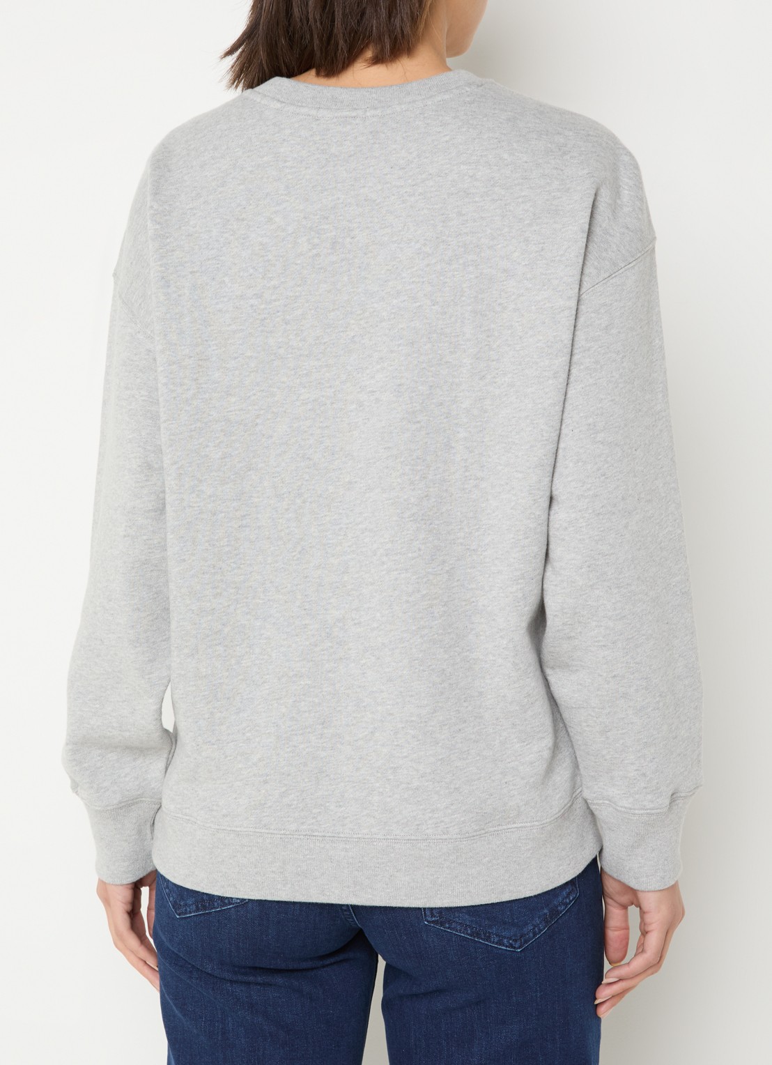 Rails Varsity sweater met logoprint - achterkant 2 grijsmele