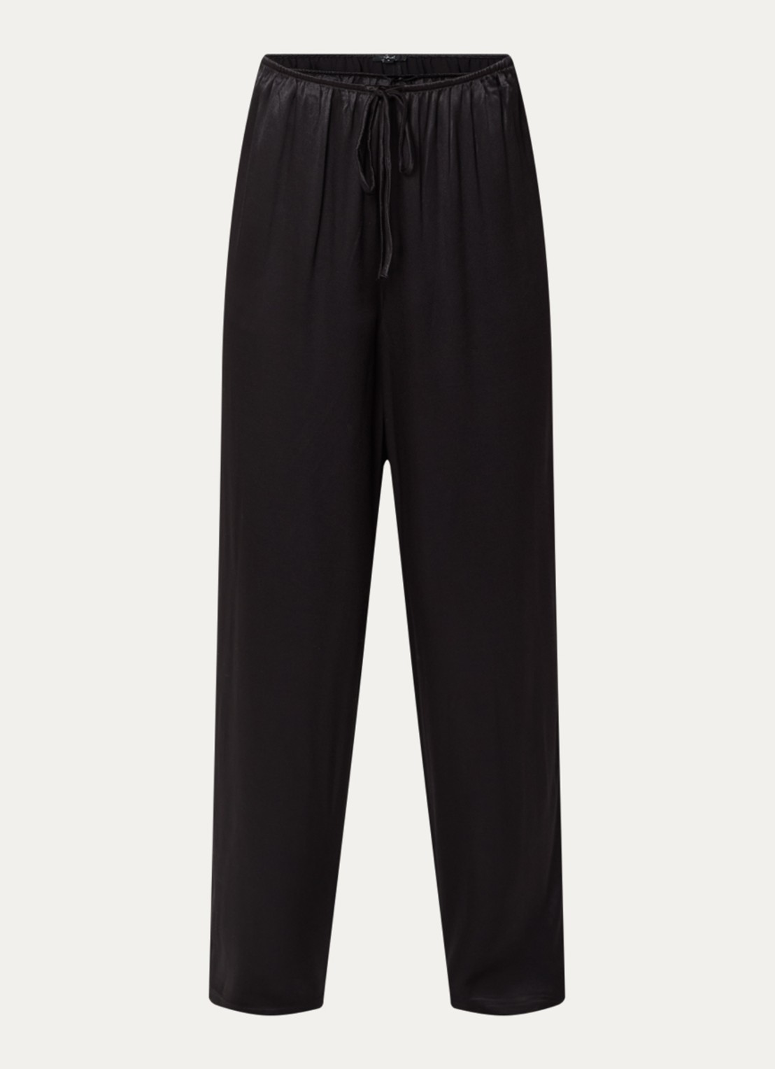 Rails Virgo low waist balloon fit broek van satijn - voorkant 2 zwart