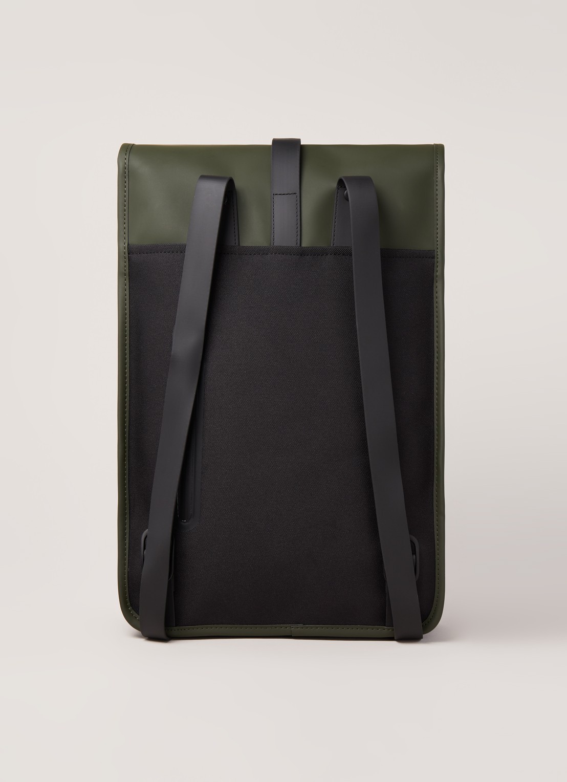 Rains 1280 Mini waterdichte rugzak met 13 inch laptopvak - unisex - detail 3 donkerkhaki