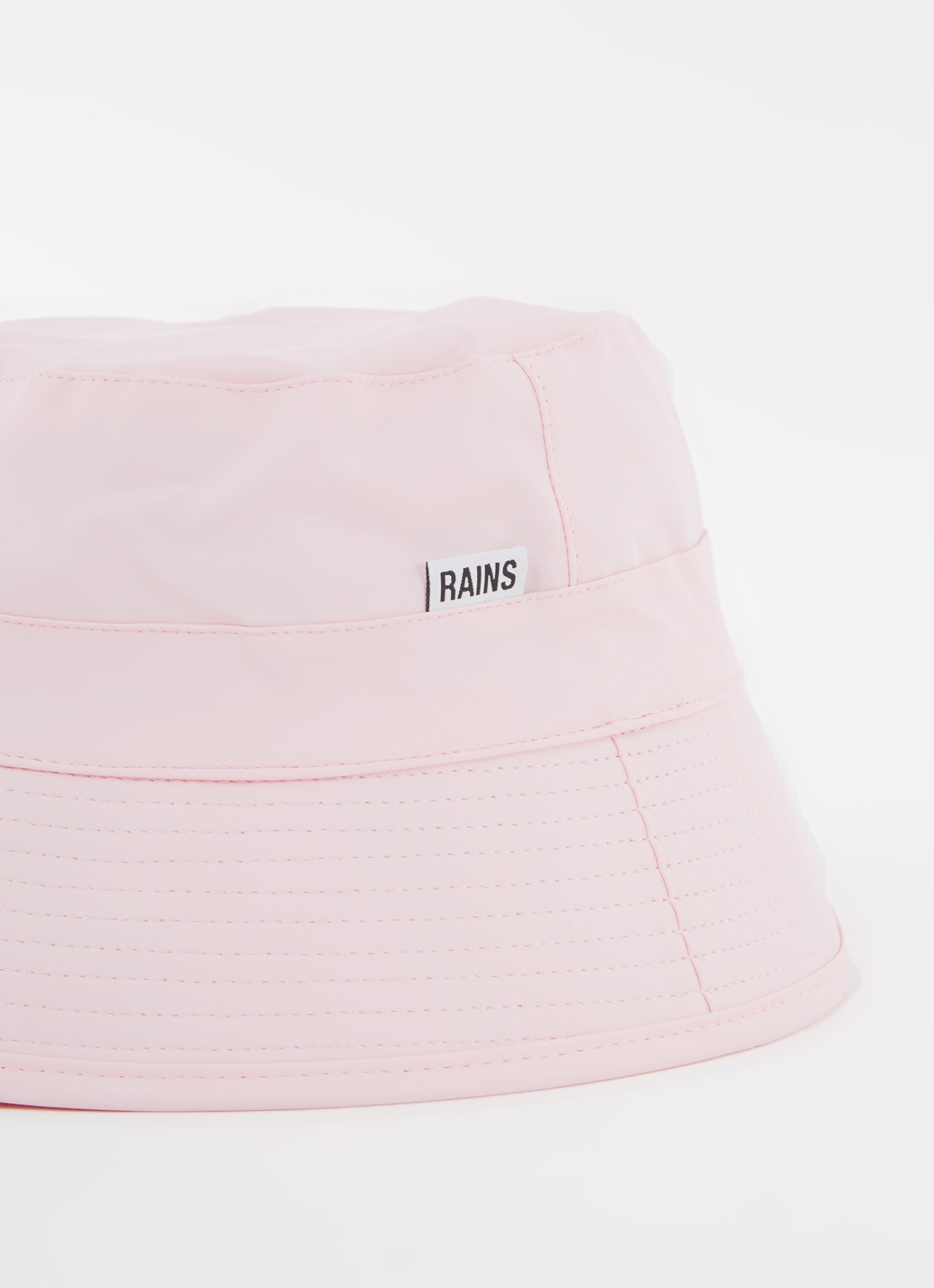Rains Bucket hoed met logo - detail 2 roze