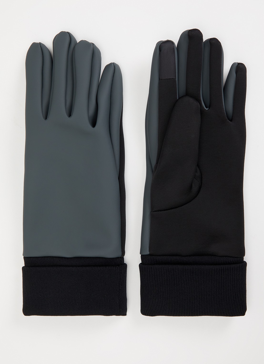 Rains Handschoenen met waterafstotende coating en touchscreen functie - voorkant beige
