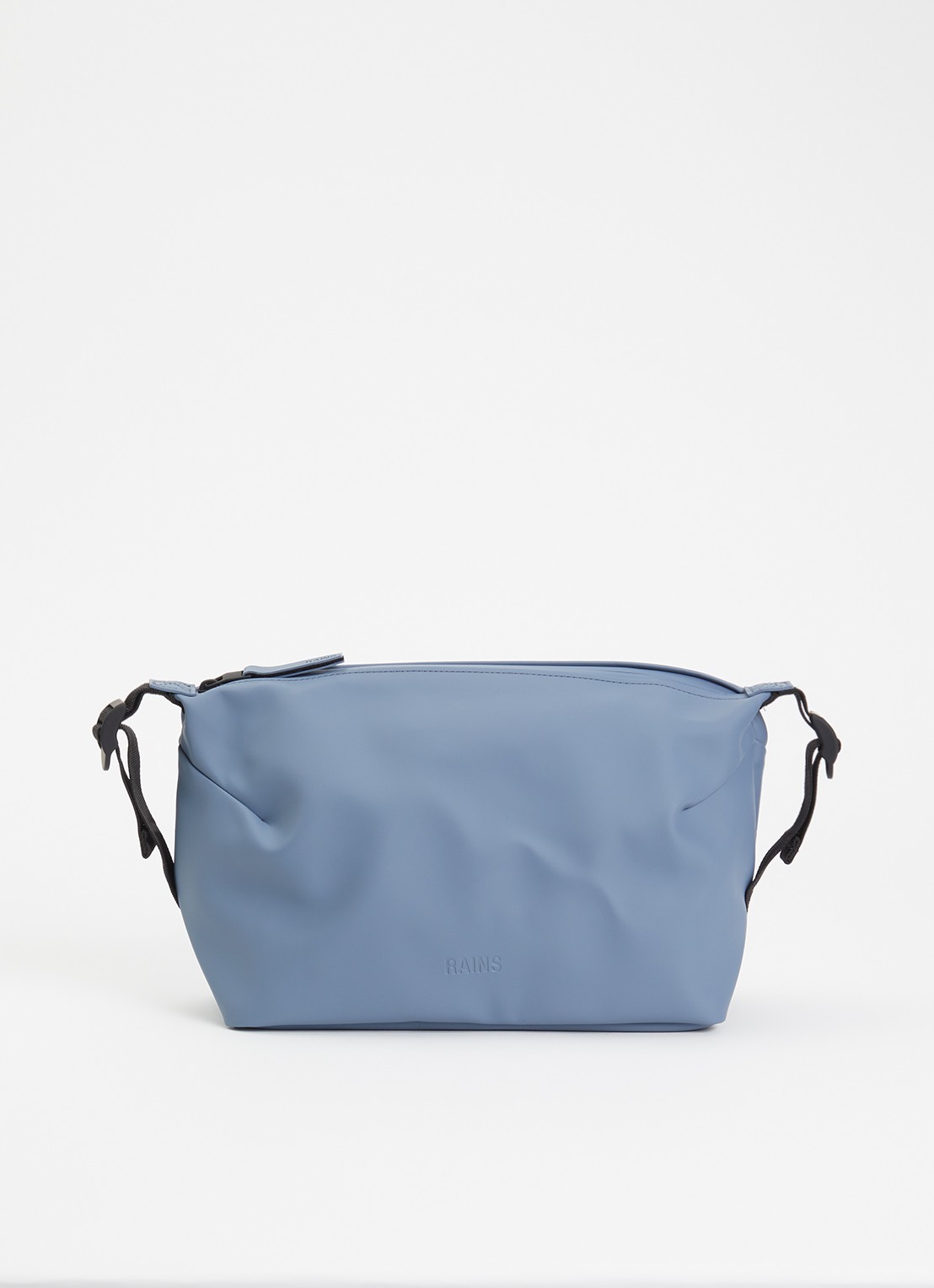 Rains Hilo Large toillettas met waterafstotende coating - voorkant blauwgrijs