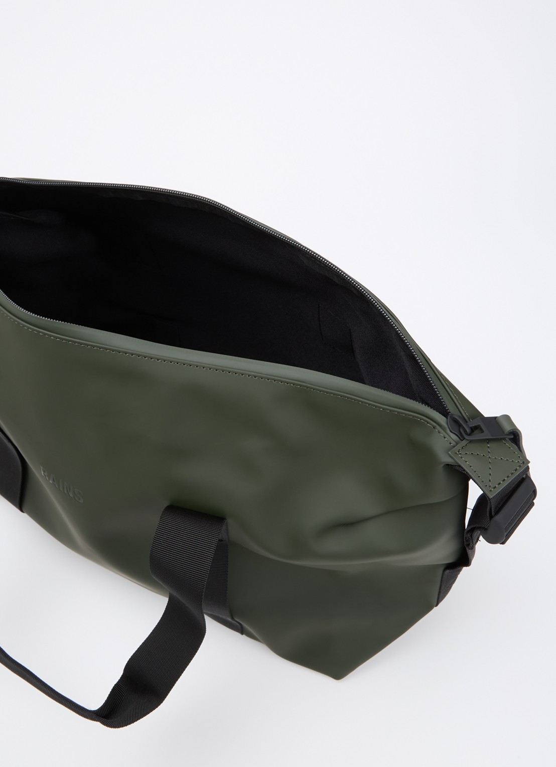 Rains Hilo Small weekendtas met waterafstotende coating - detail 3 legergroen