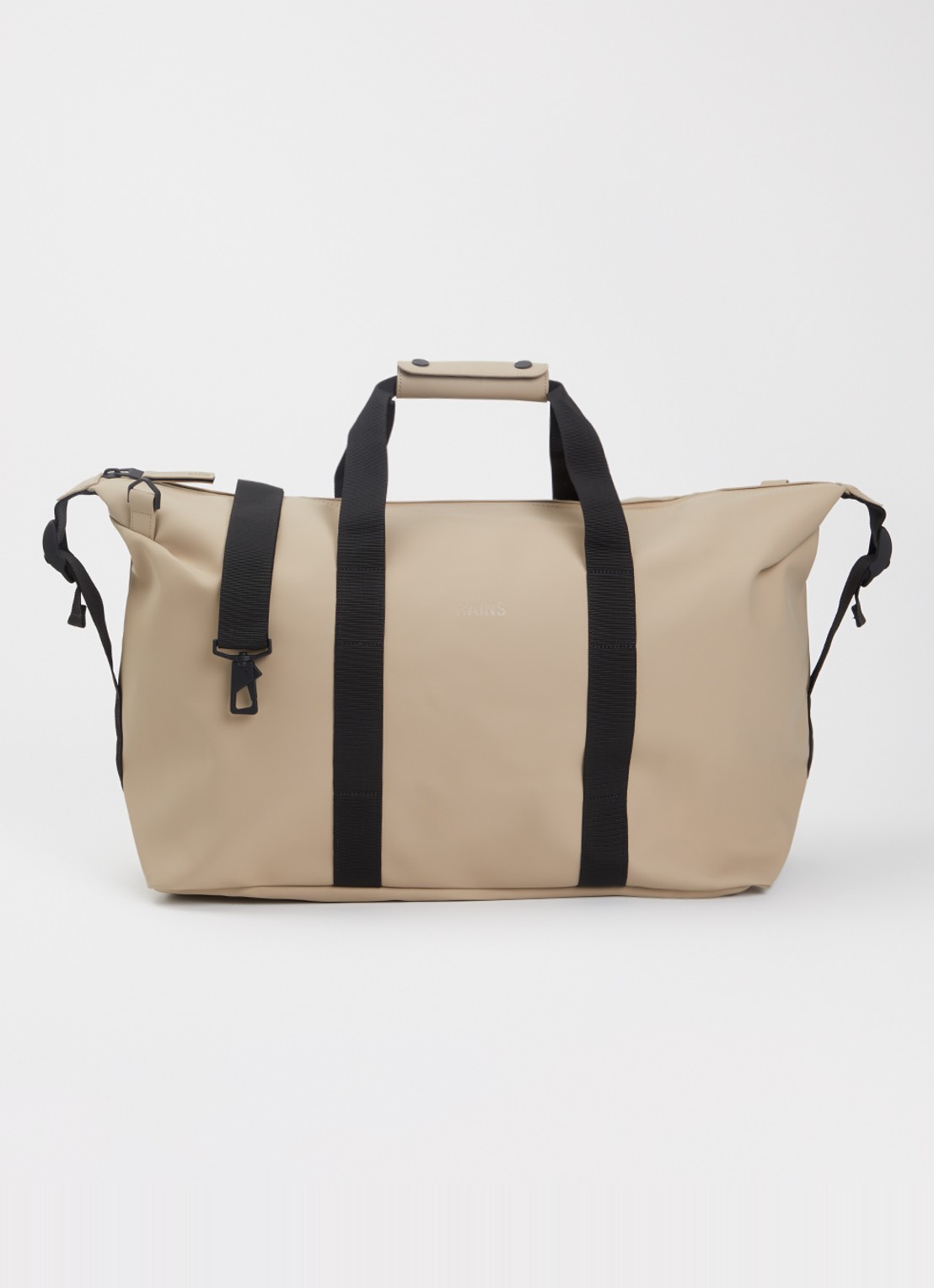 Rains Hilo weekendtas met waterafstotende coating - voorkant beige