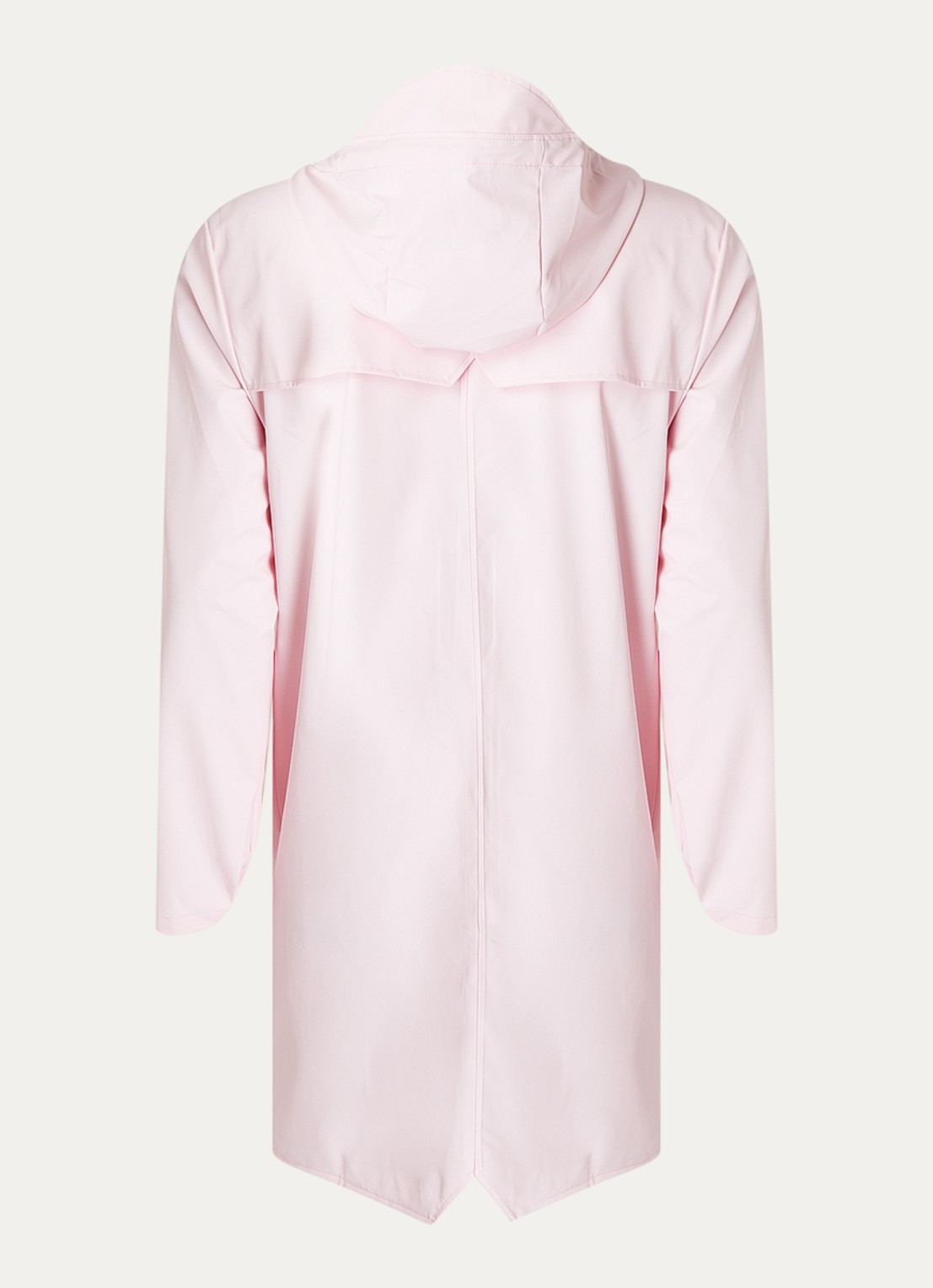 Rains Regenjas met capuchon en klepzakken - unisex - achterkant lichtroze