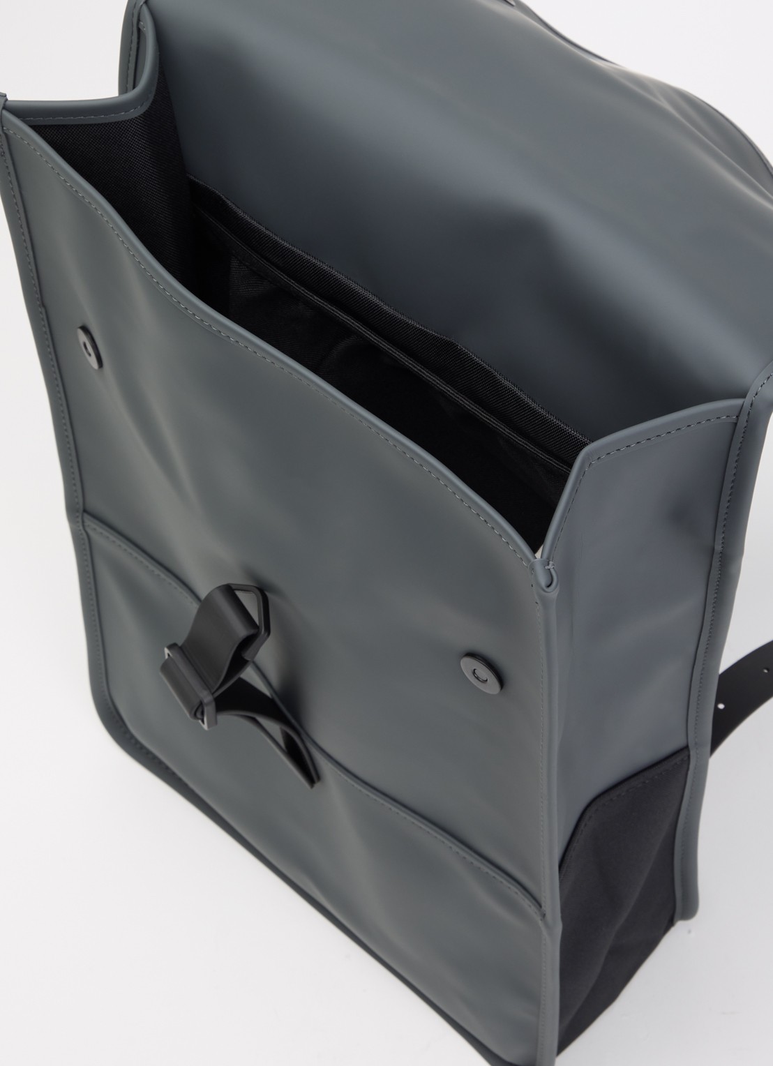 Rains Rugzak met 15 inch laptopvak en waterafstotende coating  - detail 3 donkergrijs