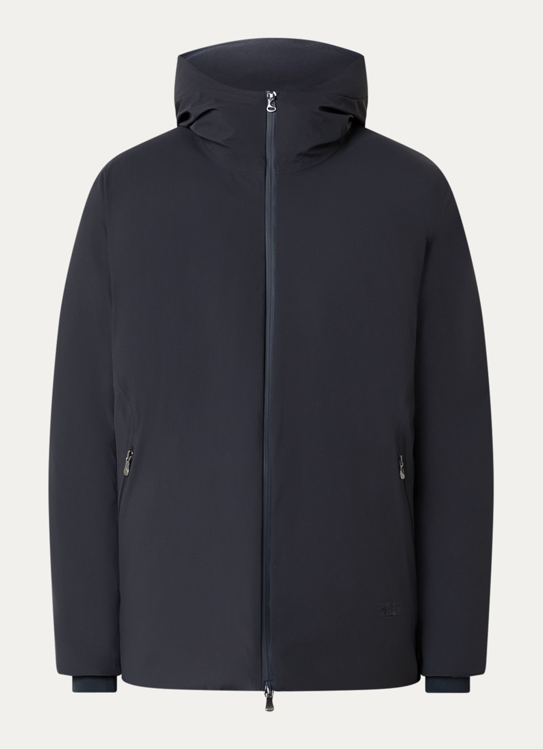 Rains Sarna regenjas met ritszakken - voorkant 3 donkerblauw